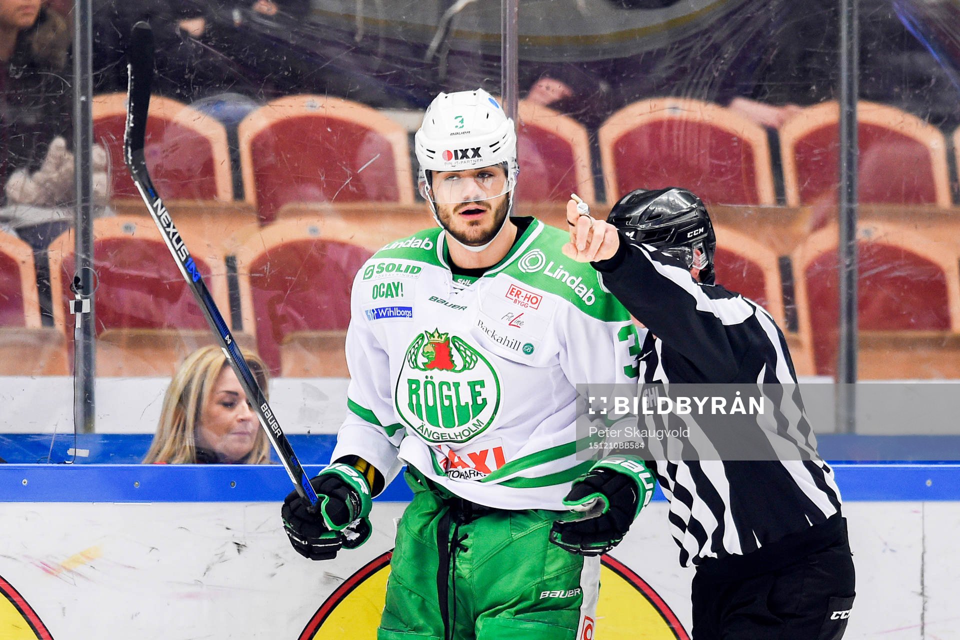Rögles Almen Bibic fick matchstraff