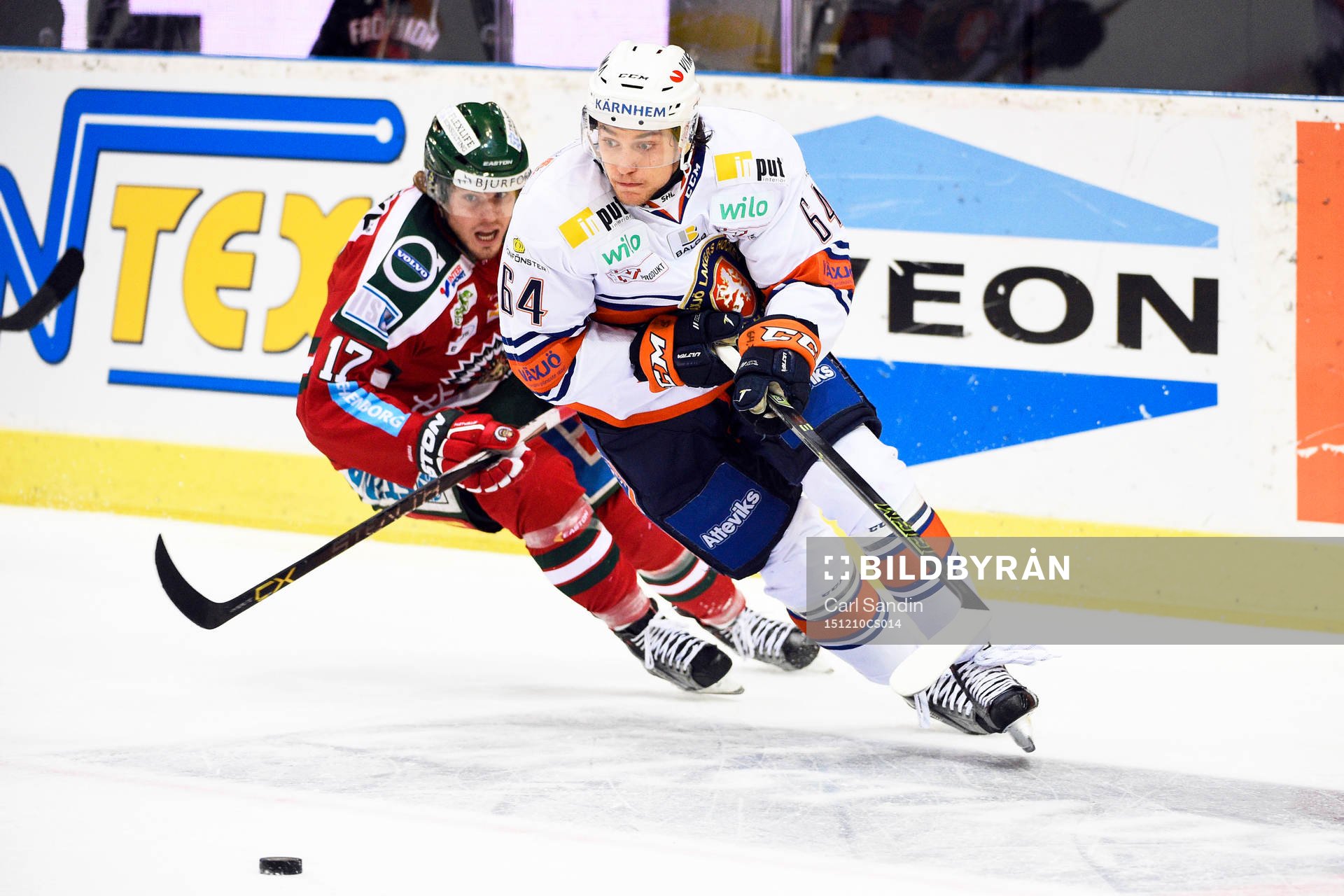 Frölundas Sebastian Stålberg och Växjös Eric Martinsson
