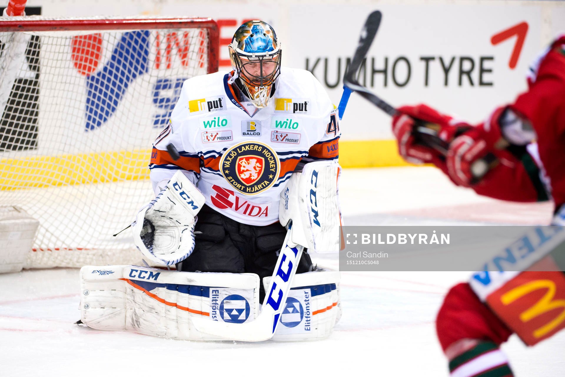 Frölundas Ryan Lasch gör 4-0 bakom Växjös målvakt