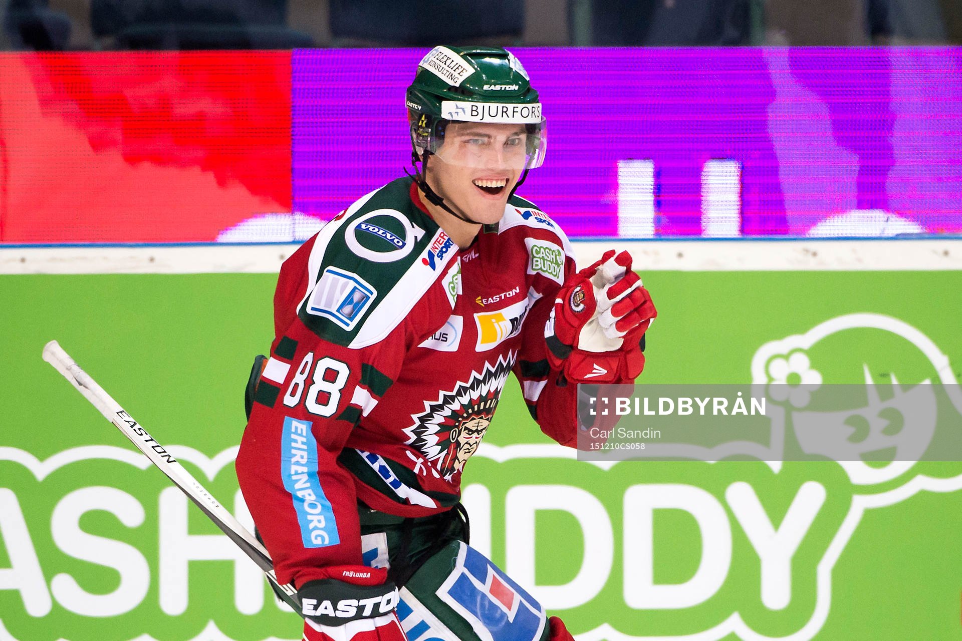 Frölundas Andreas Johnson jublar