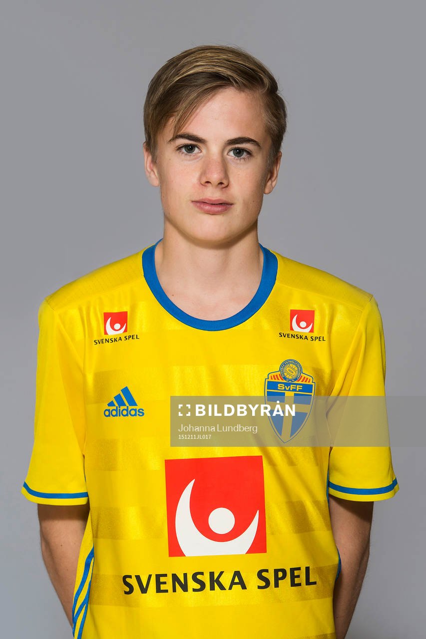 Johan Arvidsson som spelar i P15/00-landslaget