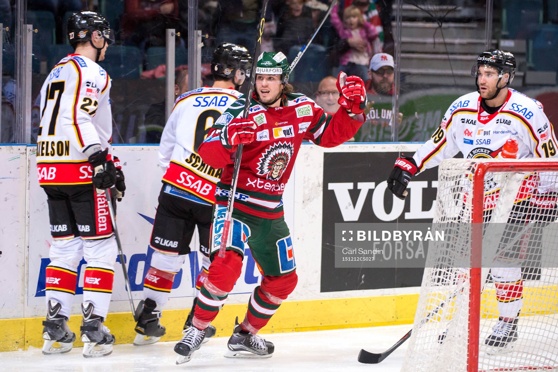Frölundas Sebastian Stålberg jublar