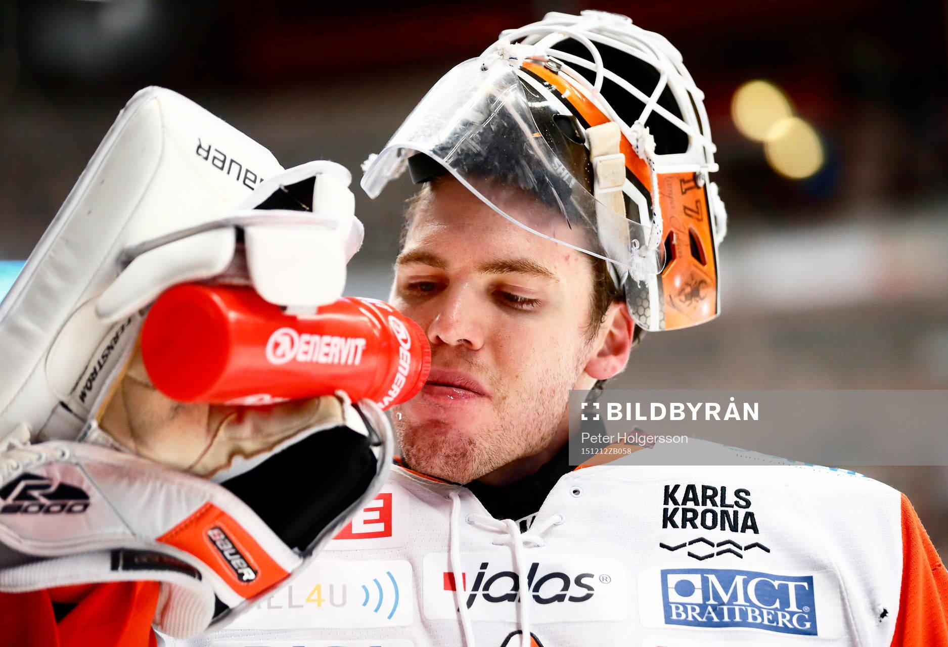 Karlskronas målvakt Linus Fernström