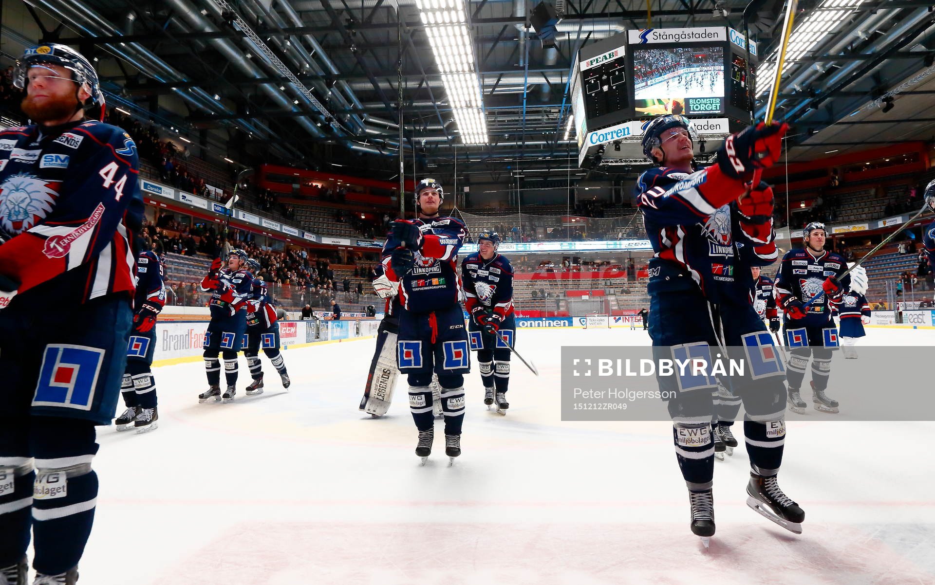 Linköpings spelare jublar