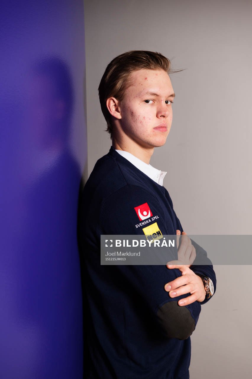 Linus Söderström, spelare i Sveriges juniorlandslag i