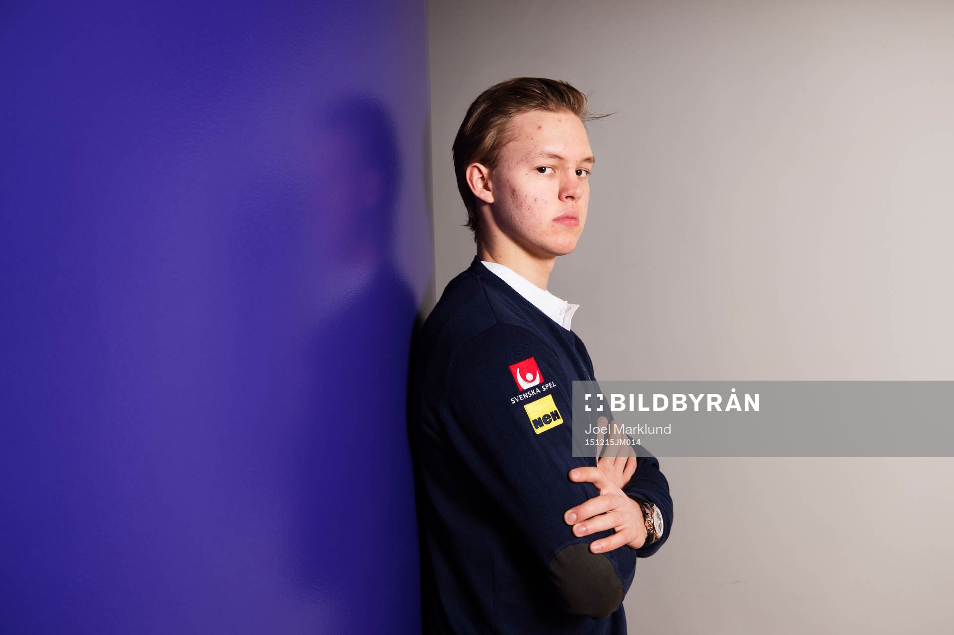 Linus Söderström, spelare i Sveriges juniorlandslag i