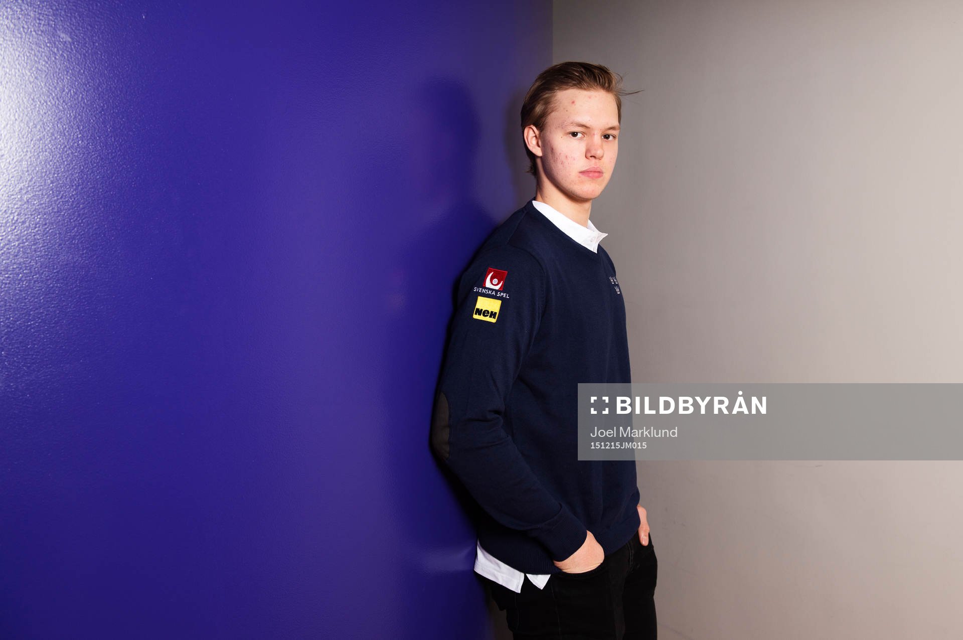 Linus Söderström, spelare i Sveriges juniorlandslag i