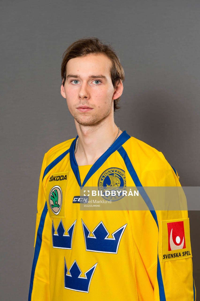 Marcus Pettersson, spelare i Sveriges juniorlandslag i