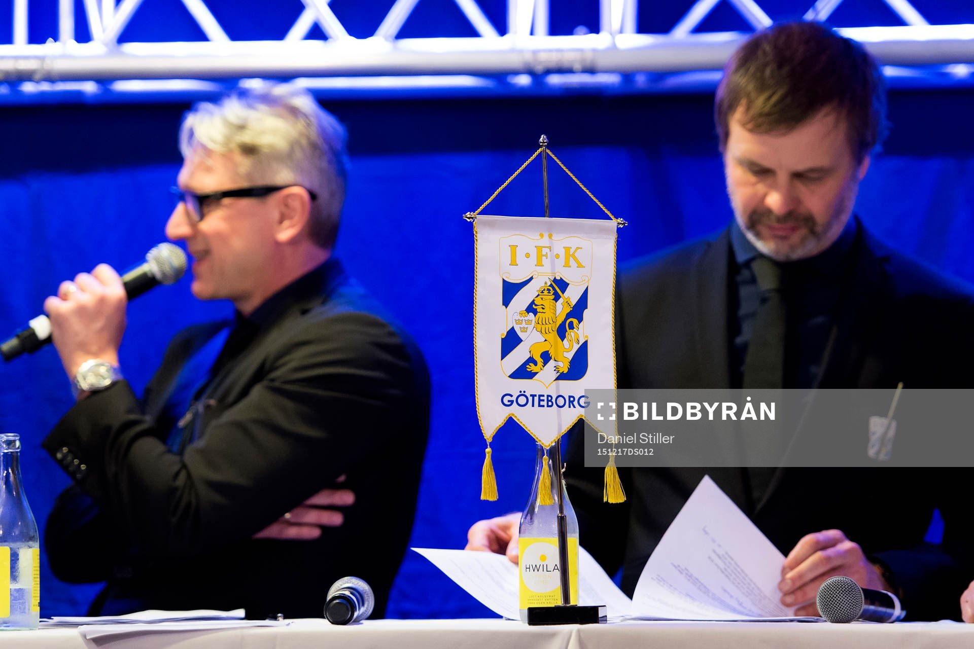 Ulf Ivarsson, kassör, och  Karl Jartun, ordförande i IFK