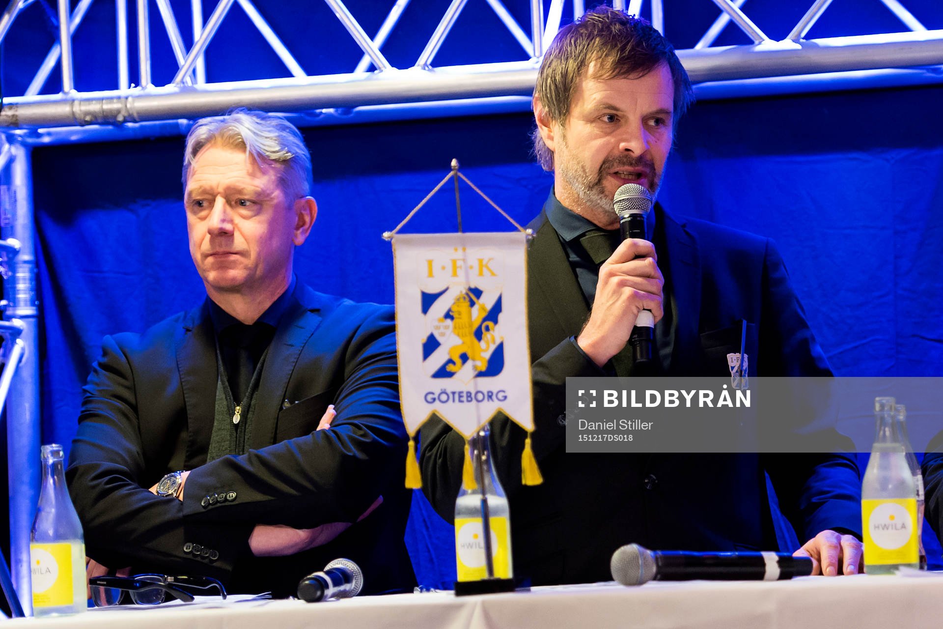 Ulf Ivarsson, kassör, och  Karl Jartun, ordförande i IFK
