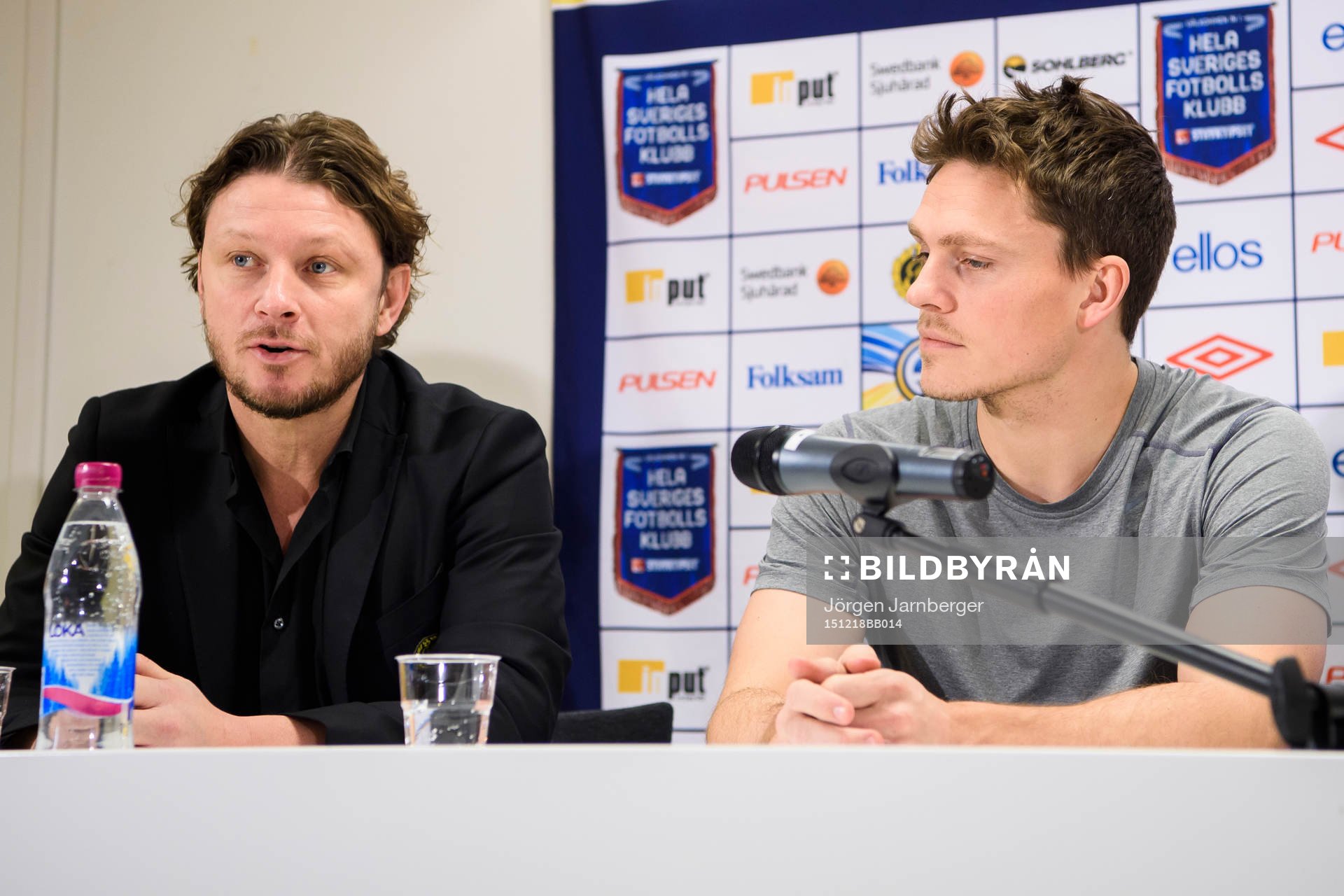 Elfsborgs klubbchef Stefan Andreasson och nyförvärvet