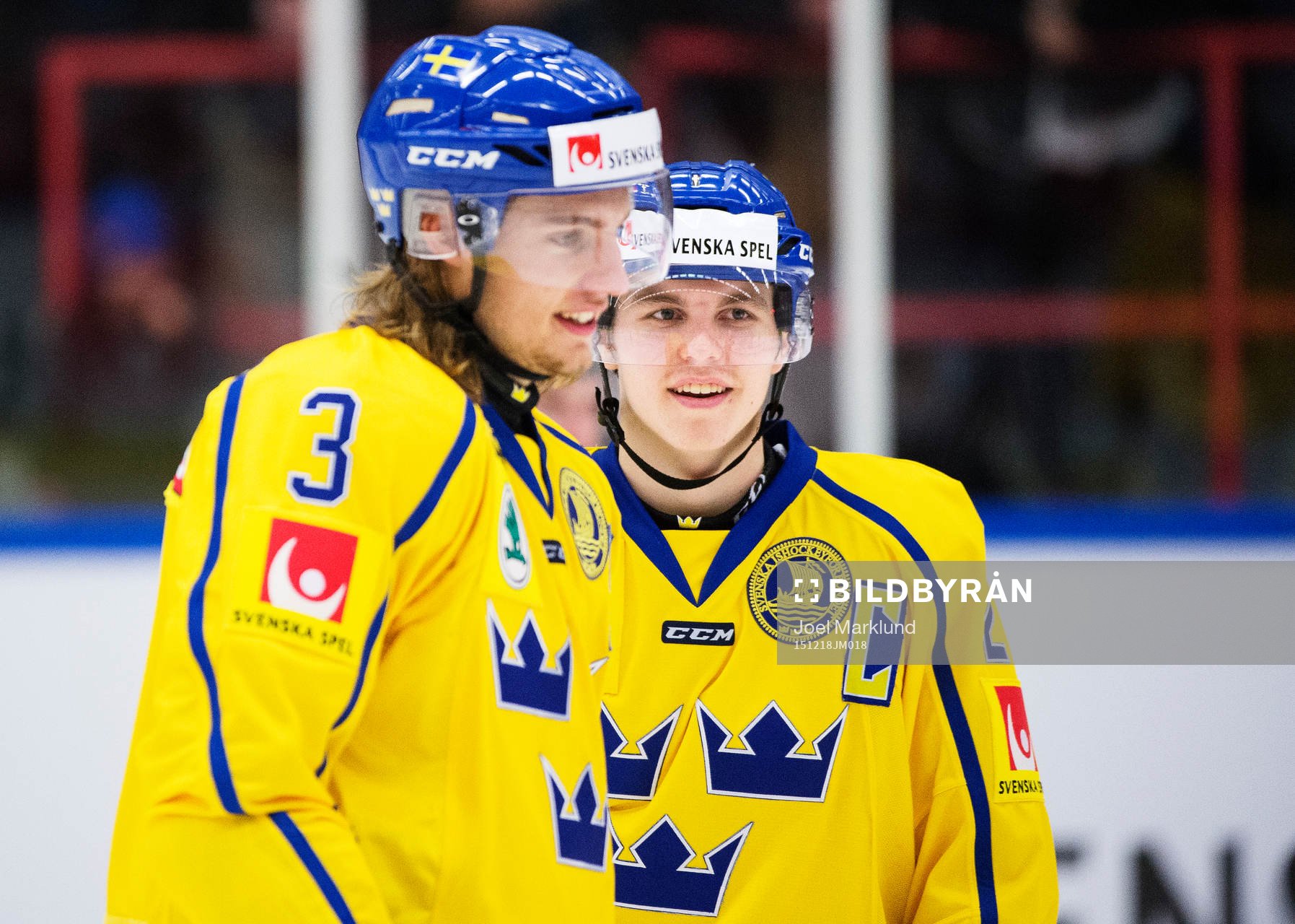 Sveriges William Lagesson och Sebastian Aho