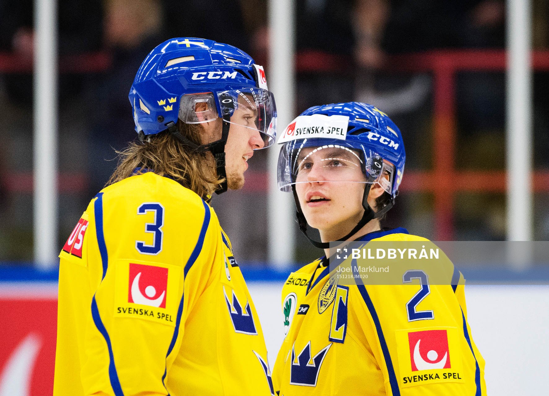 Sveriges William Lagesson och Sebastian Aho