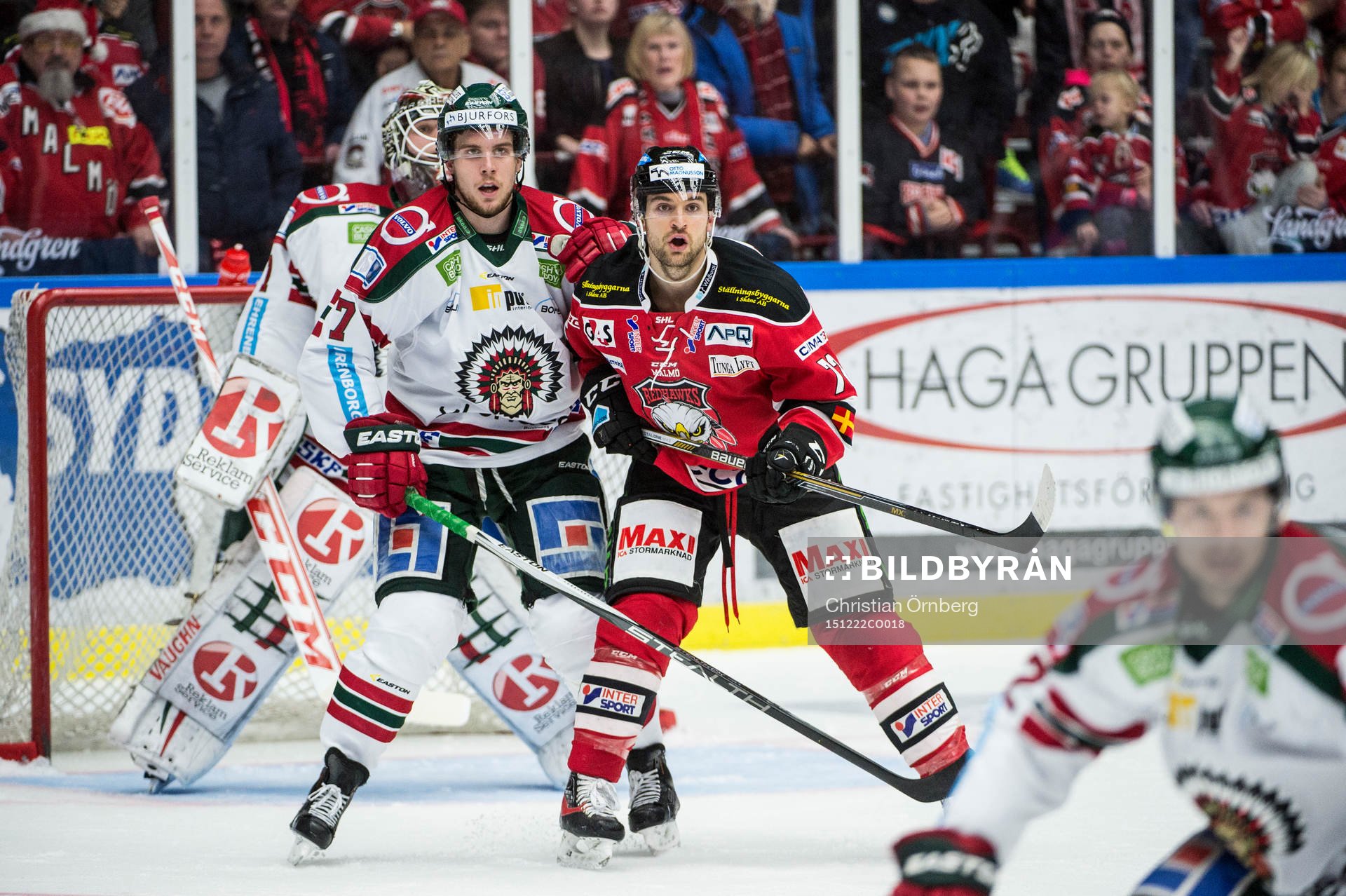 Malmö Redhawks T.J. Galiardi mot Frölundas Henrik