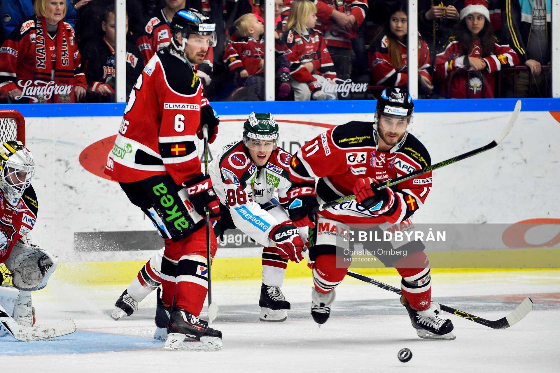 Malmö Redhawks Stefan Warg och Joey Tenute och Frölundas