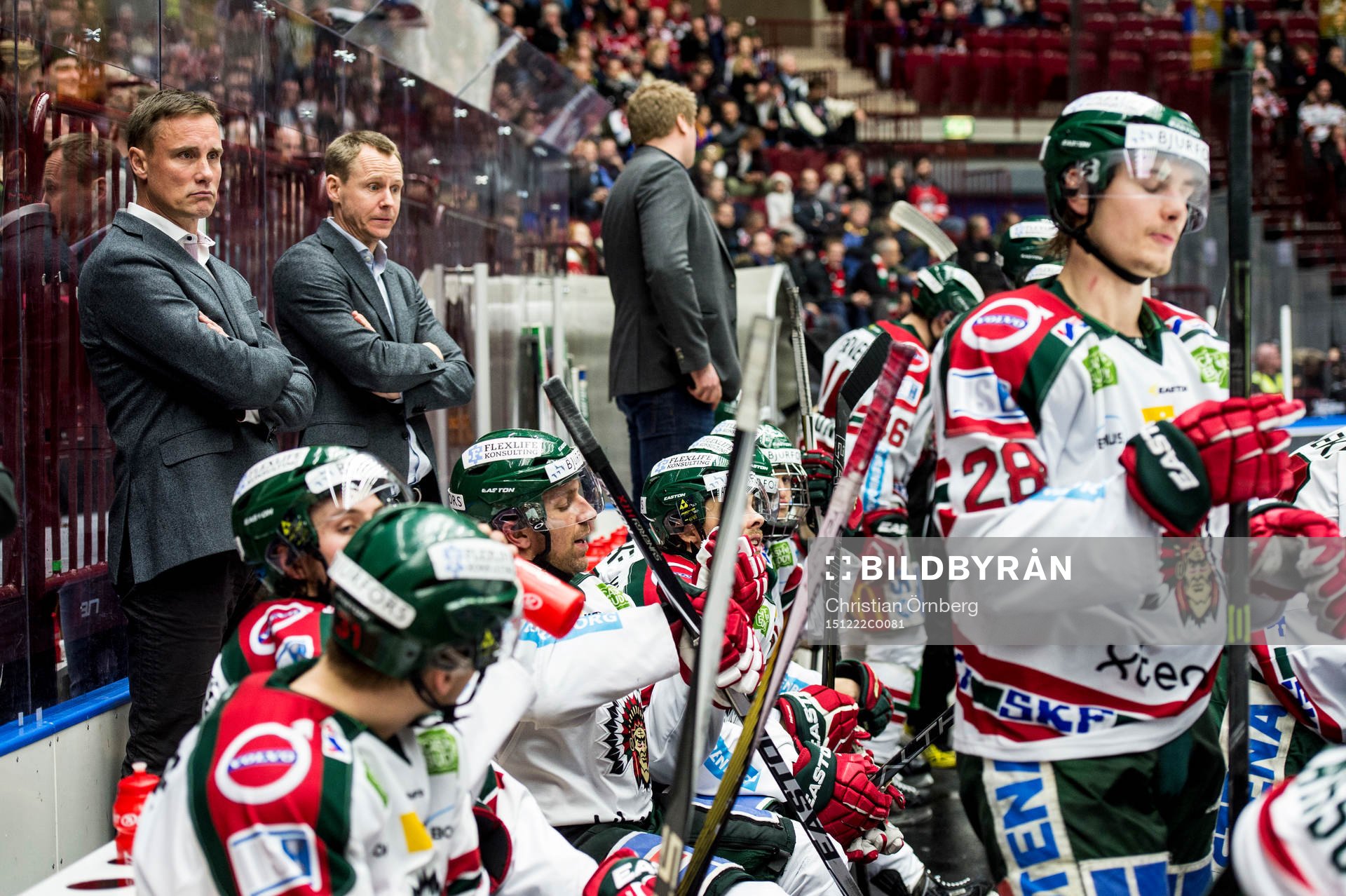 Frölundas tränare Roger Rönnberg, assisterande tränare