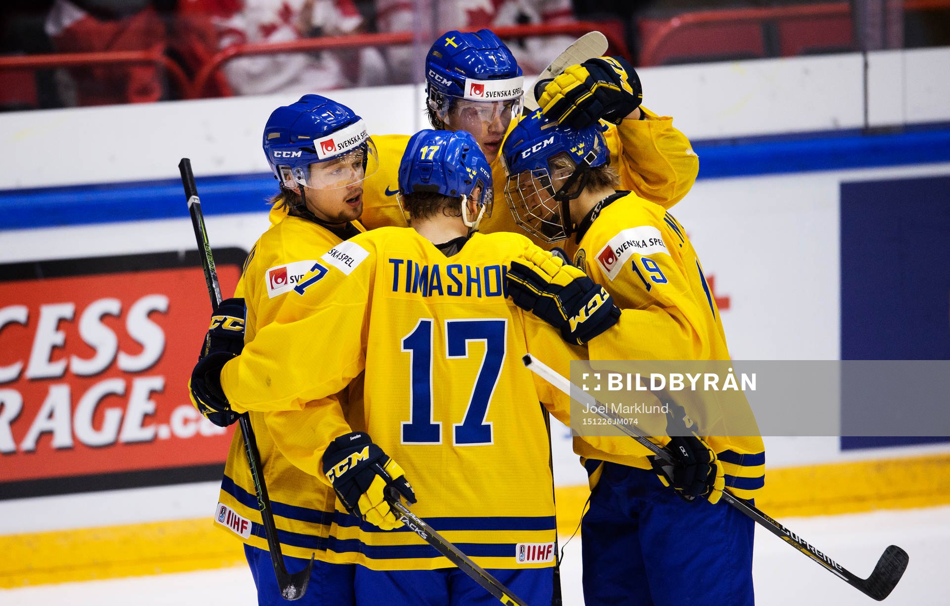 Sveriges Rasmus Asplund, Dmytro Timashov, Adam Ollas