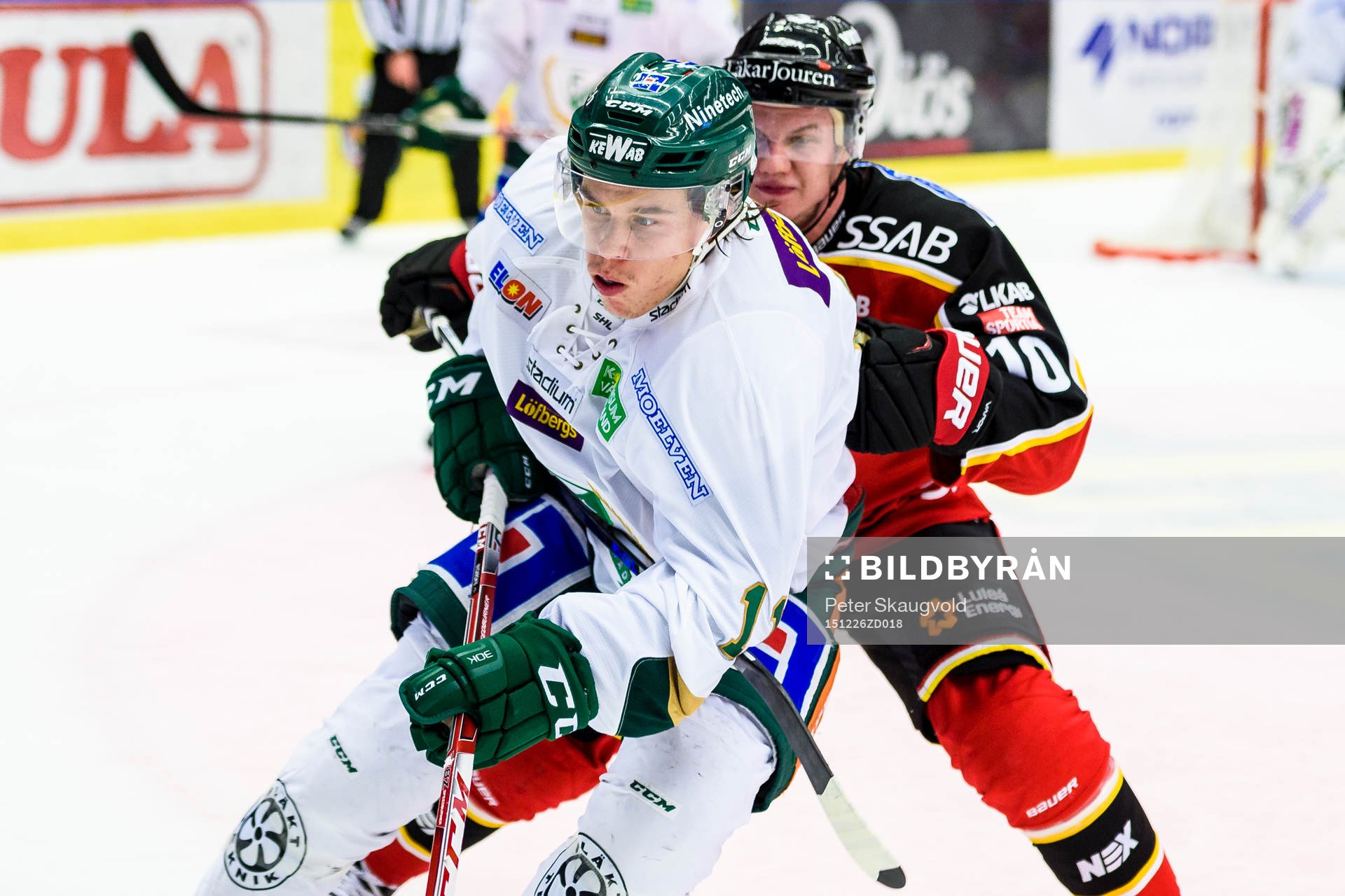 Färjestads Joakim Nygård och Luleås Toni Rajala