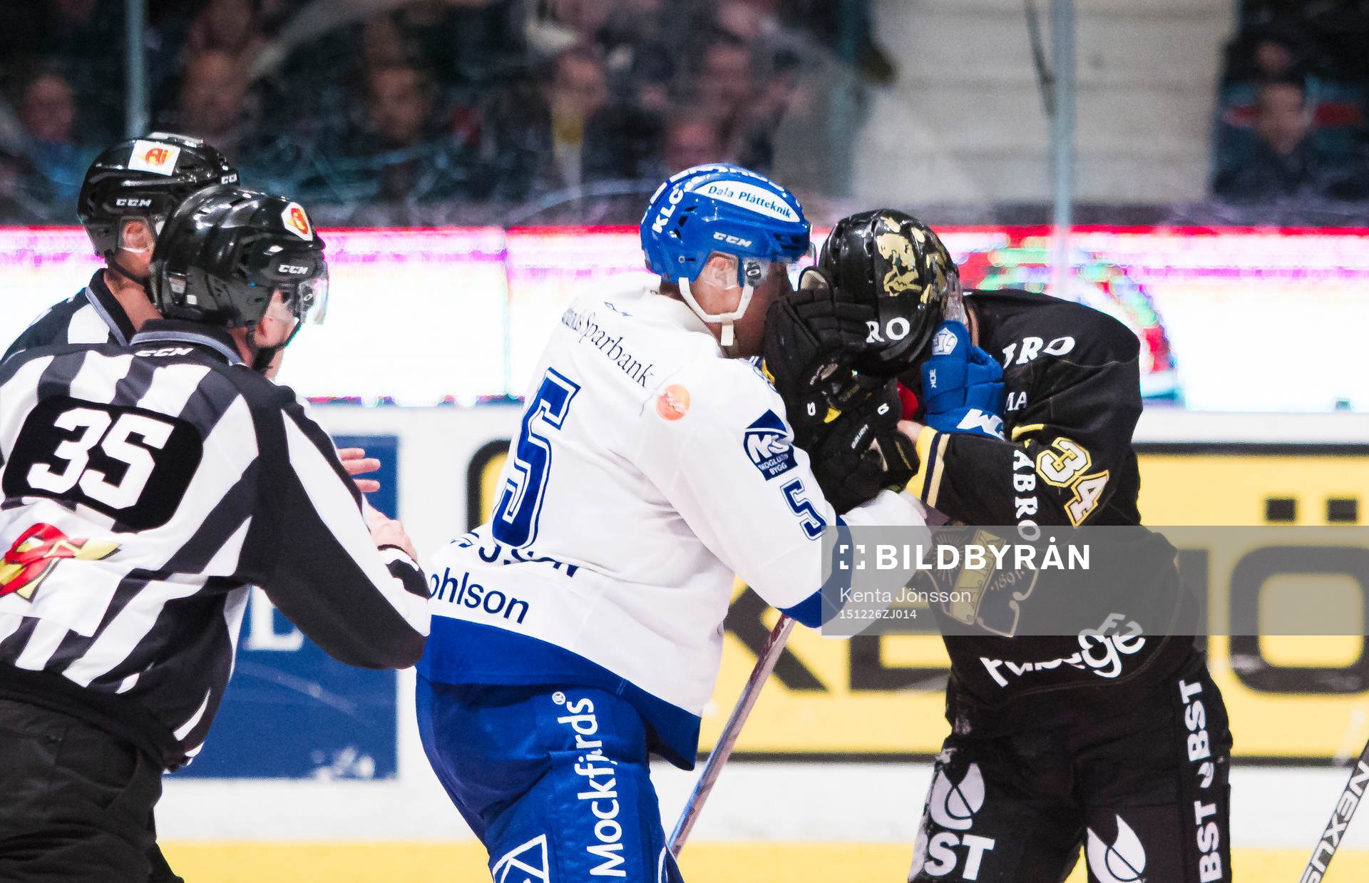 s Michael Lindqvist i i ett bråk med Leksands Robin
