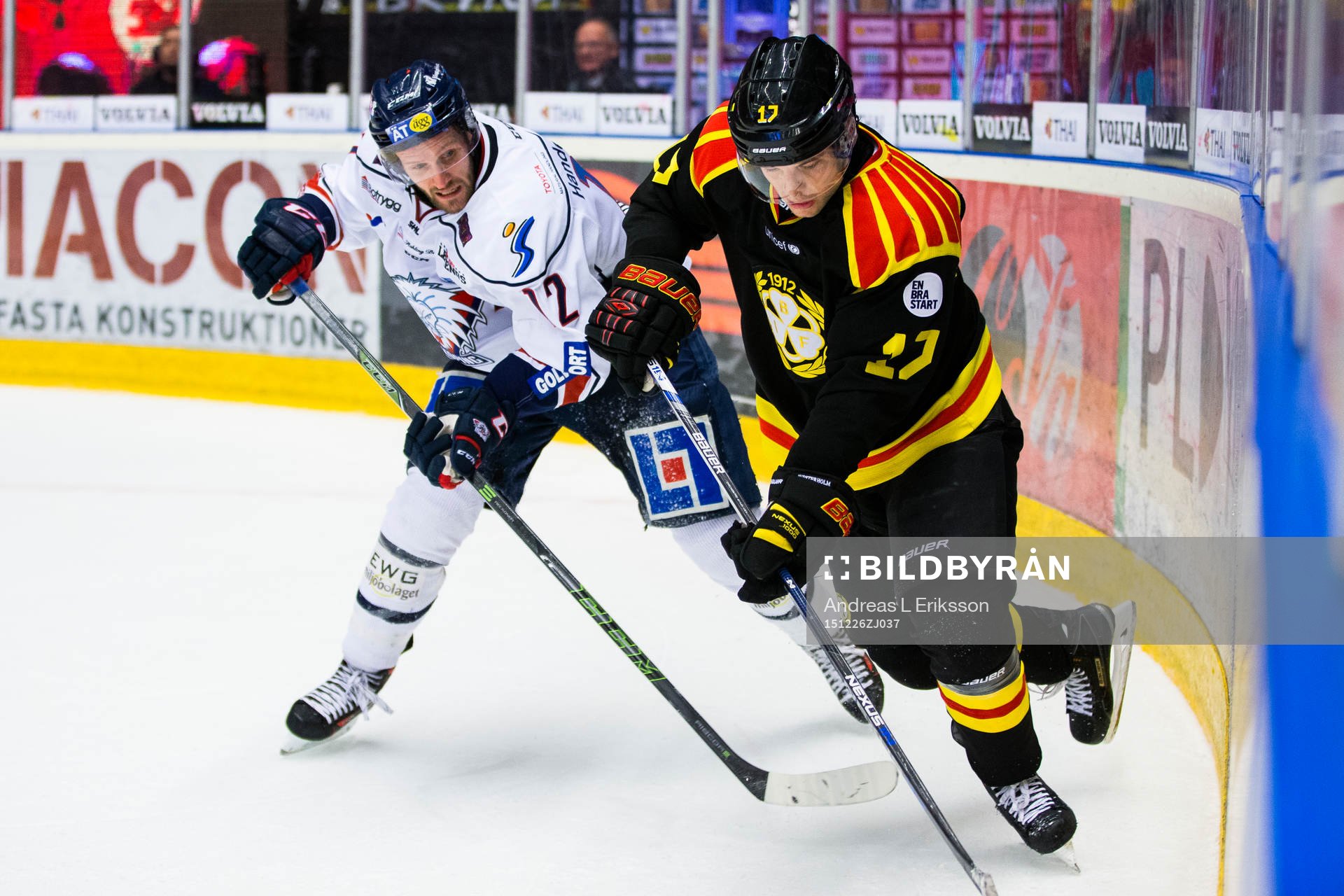 Linköpings Sebastian Karlsson och Brynäs Pathrik