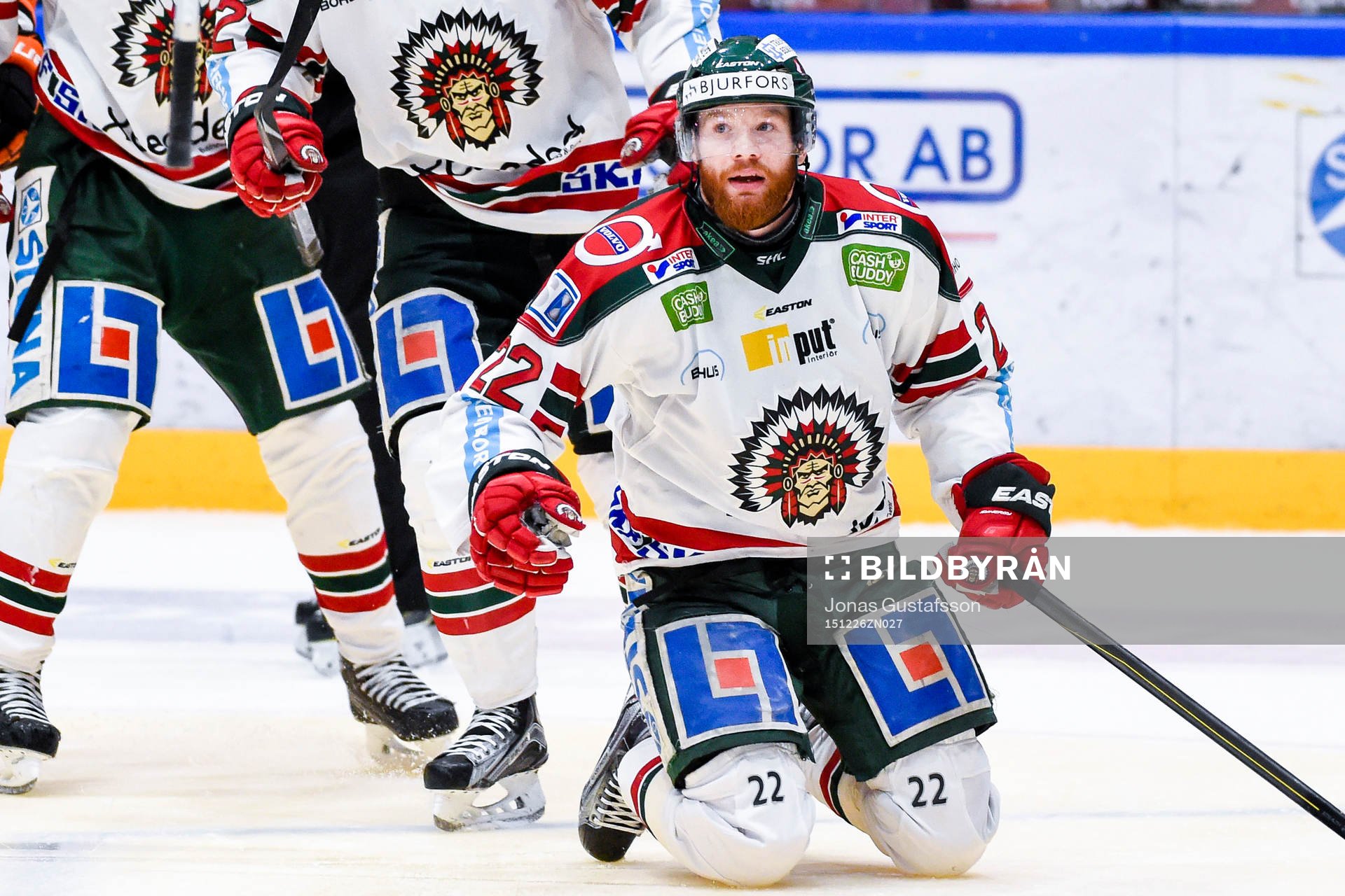 Frölundas Robin Figren jublar