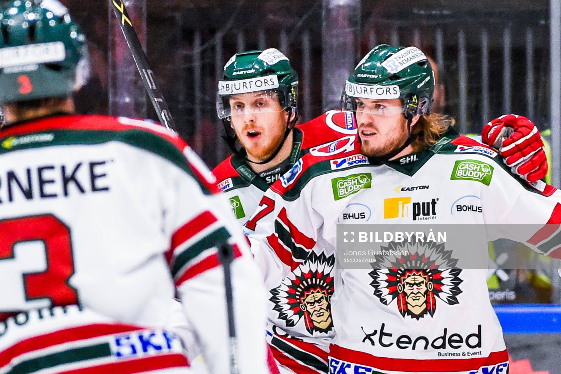 Frölundas Sebastian Stålberg jublar
