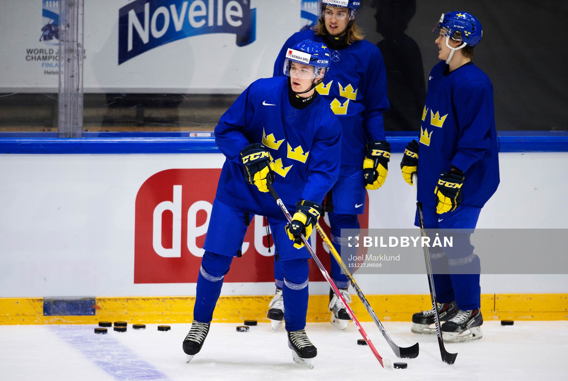 Gustav Forsling, William Lagesson och Dmytro Timashov