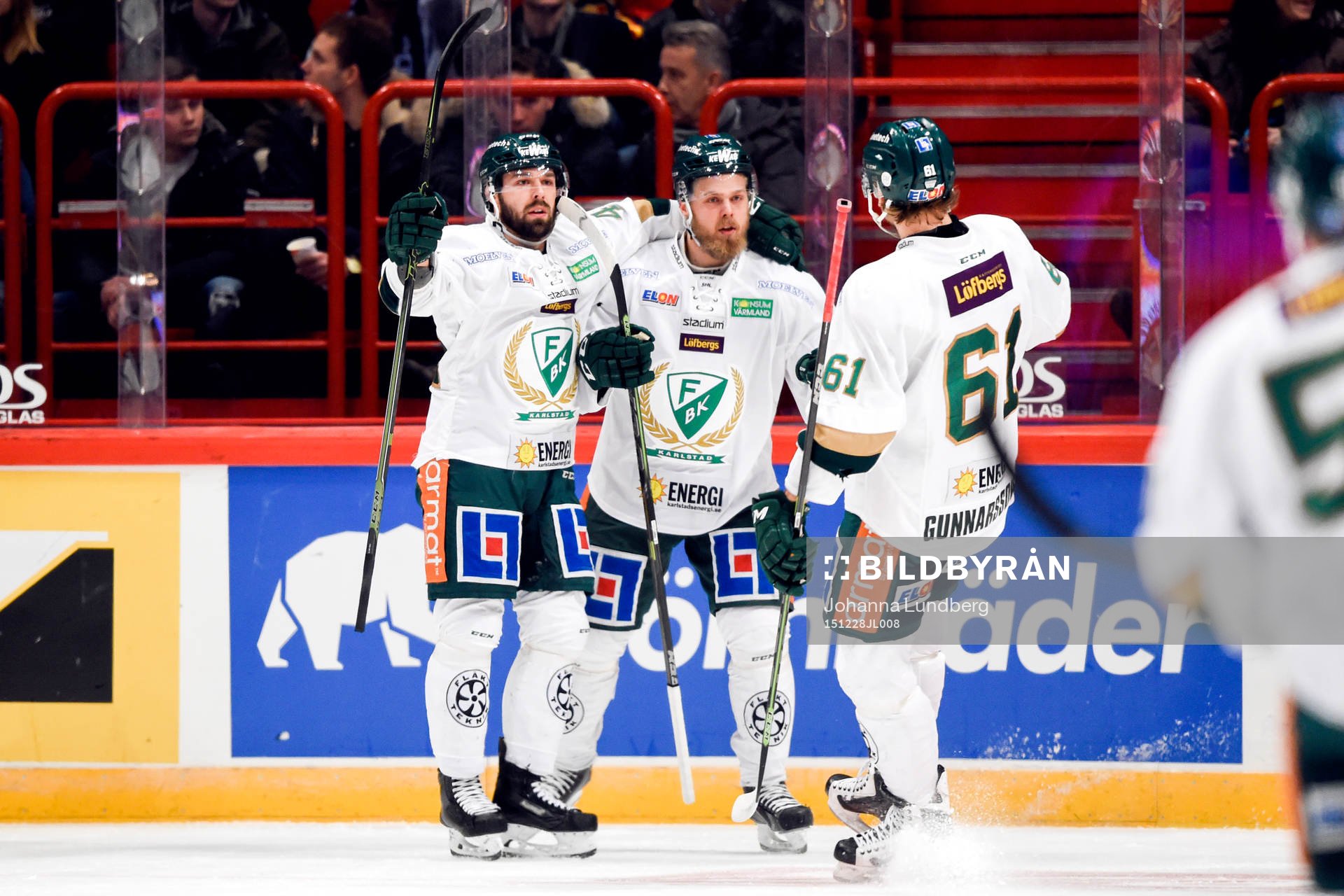 Färjestads Milan Gulas, Antti Tyrvainen och Daniel