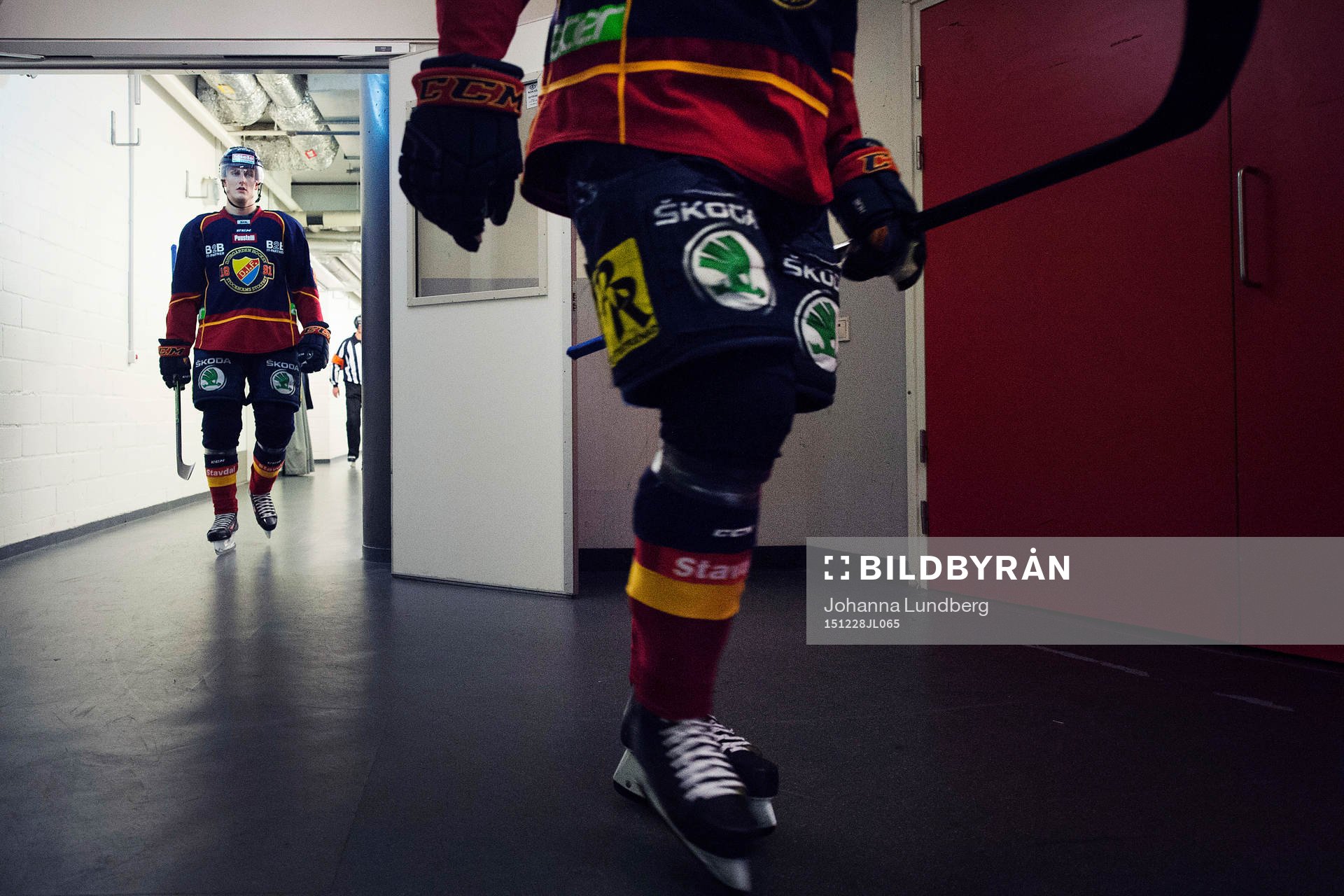 Djurgårdens Philip Holm i korridoren