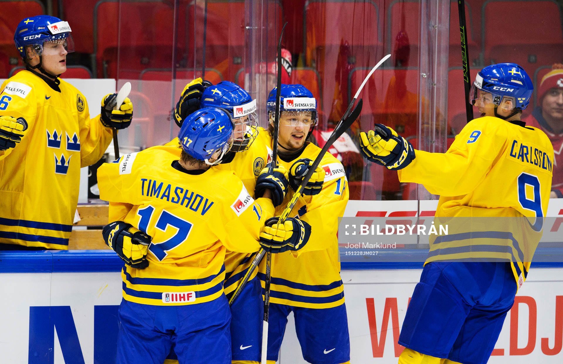 Sveriges Dmytro Timashov, Alexander Nylander, Rasmus
