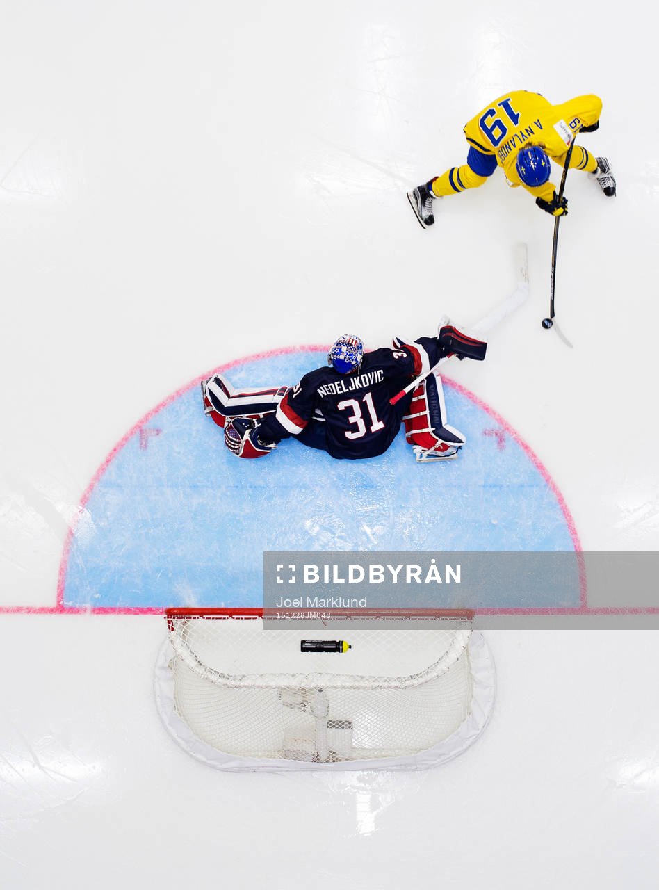 s målvakt Alex Nedeljkovic och gör 1-0