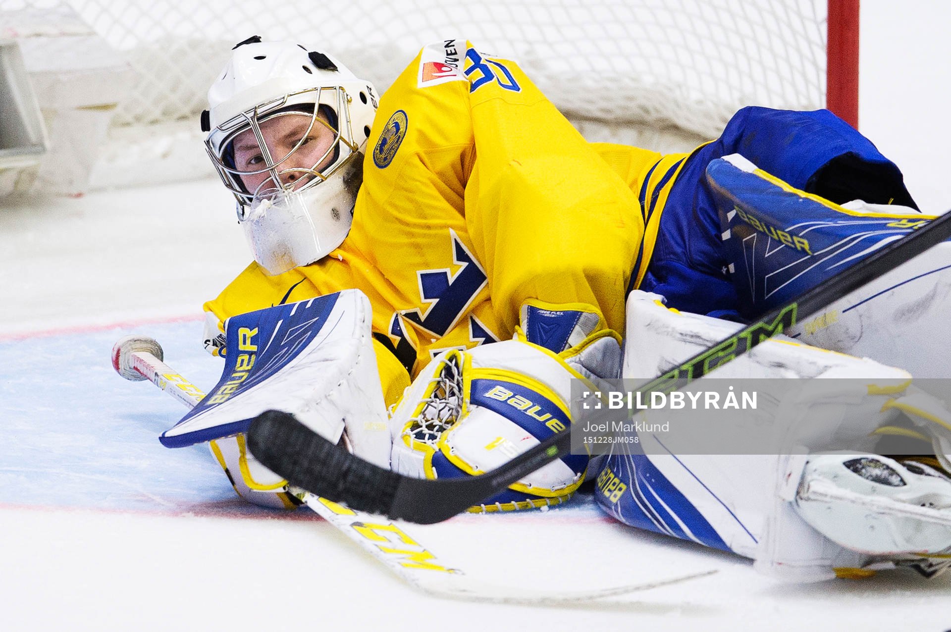 Sveriges målvakt Linus Söderström