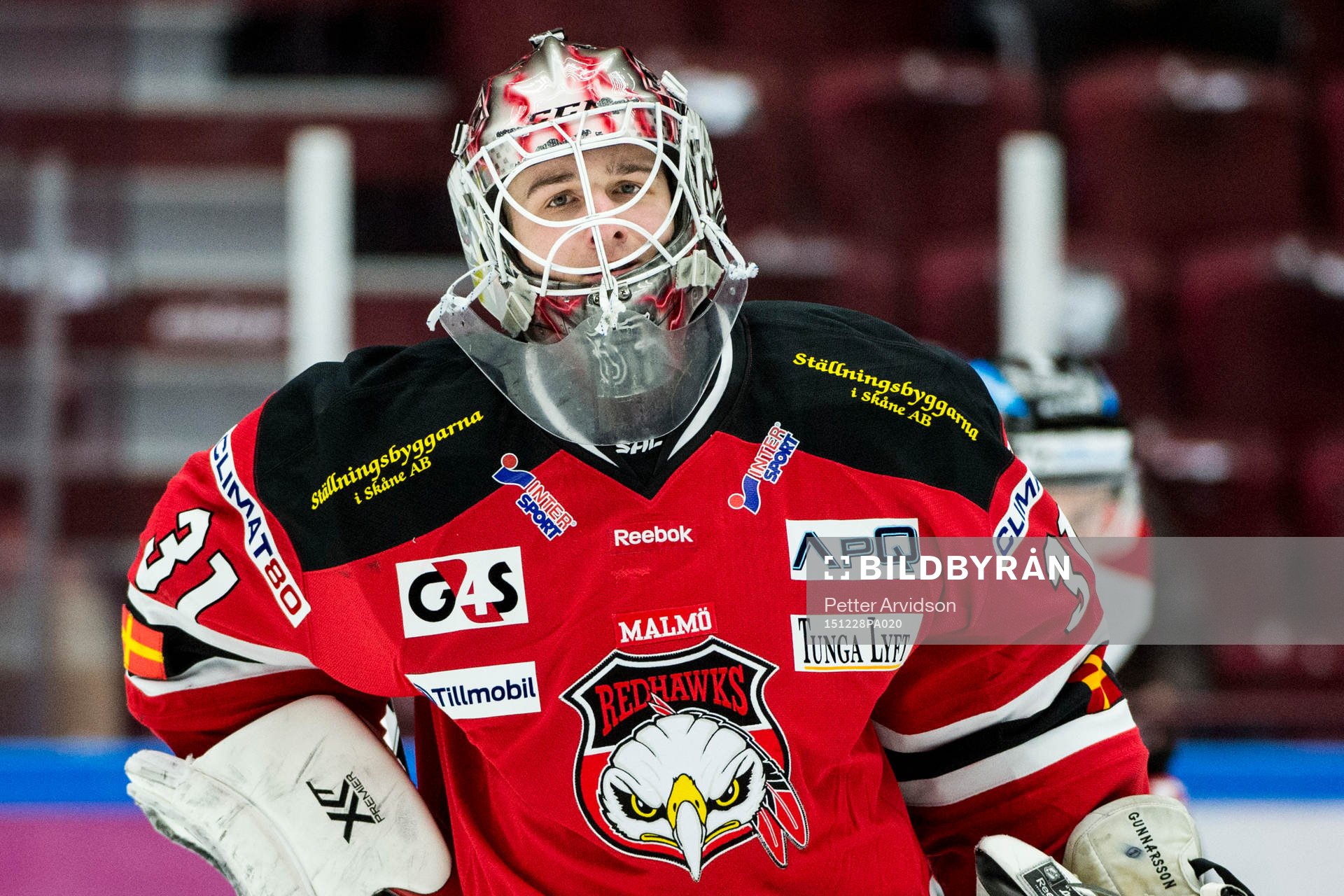 Malmö Redhawks målvakt Tim Hultstrand