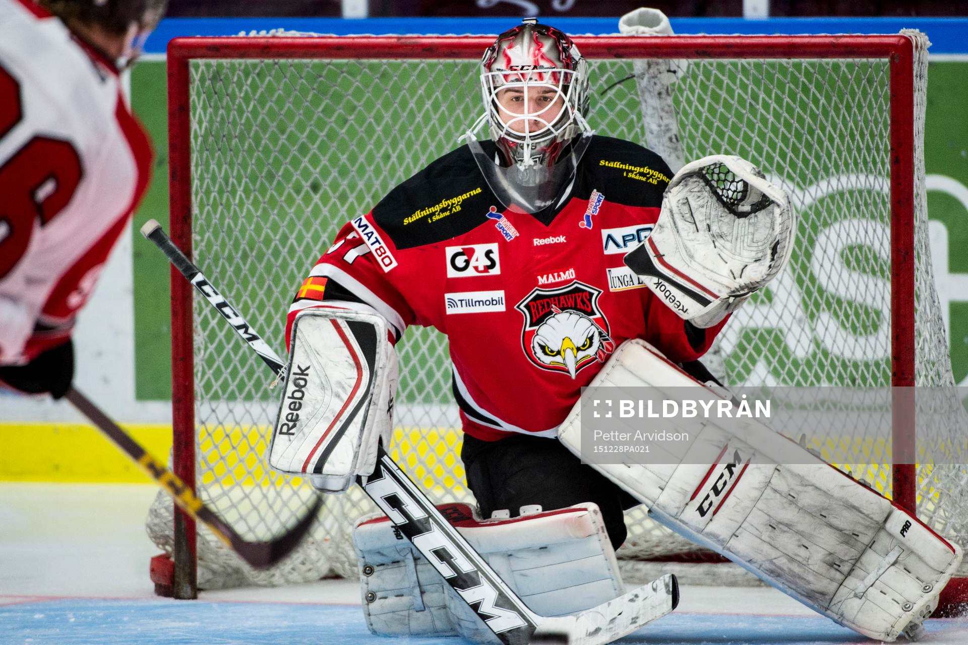 Malmö Redhawks målvakt Tim Hultstrand