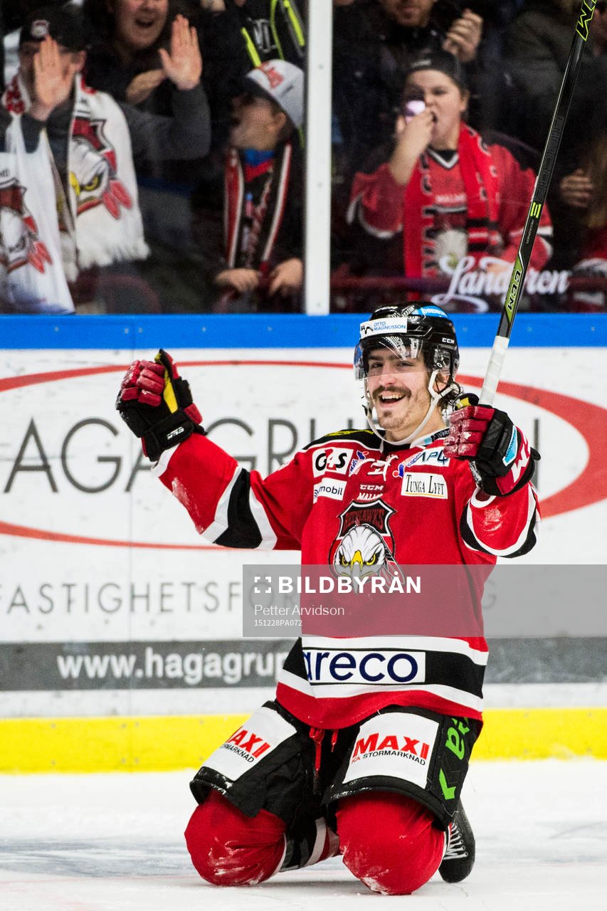 Malmö Redhawks Peter Mueller jublar