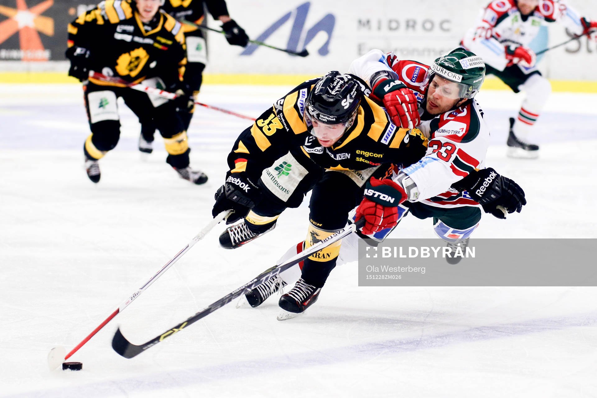 Skellefteås Sebastian Olsson och Frölundas Elias Fälth