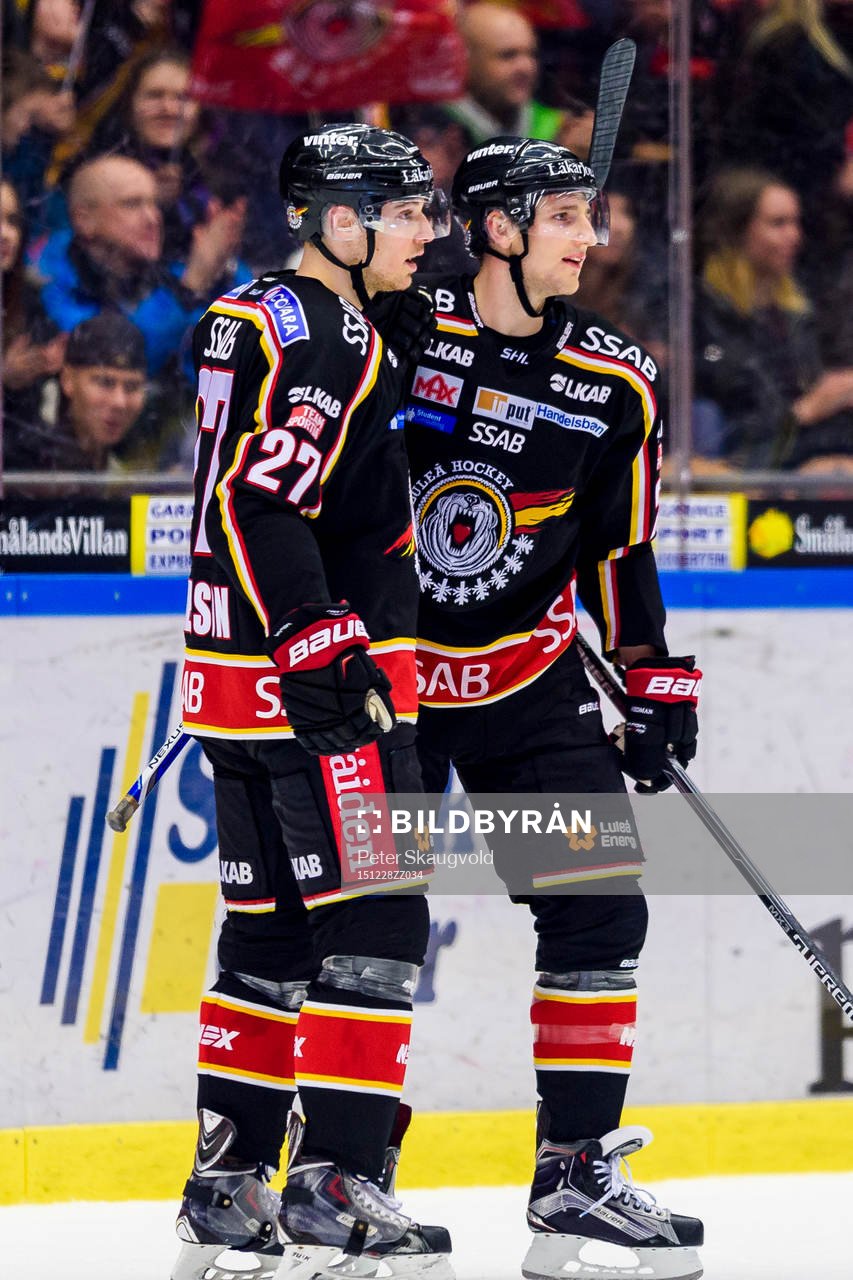 Luleås Anton Hedman(h) jublar