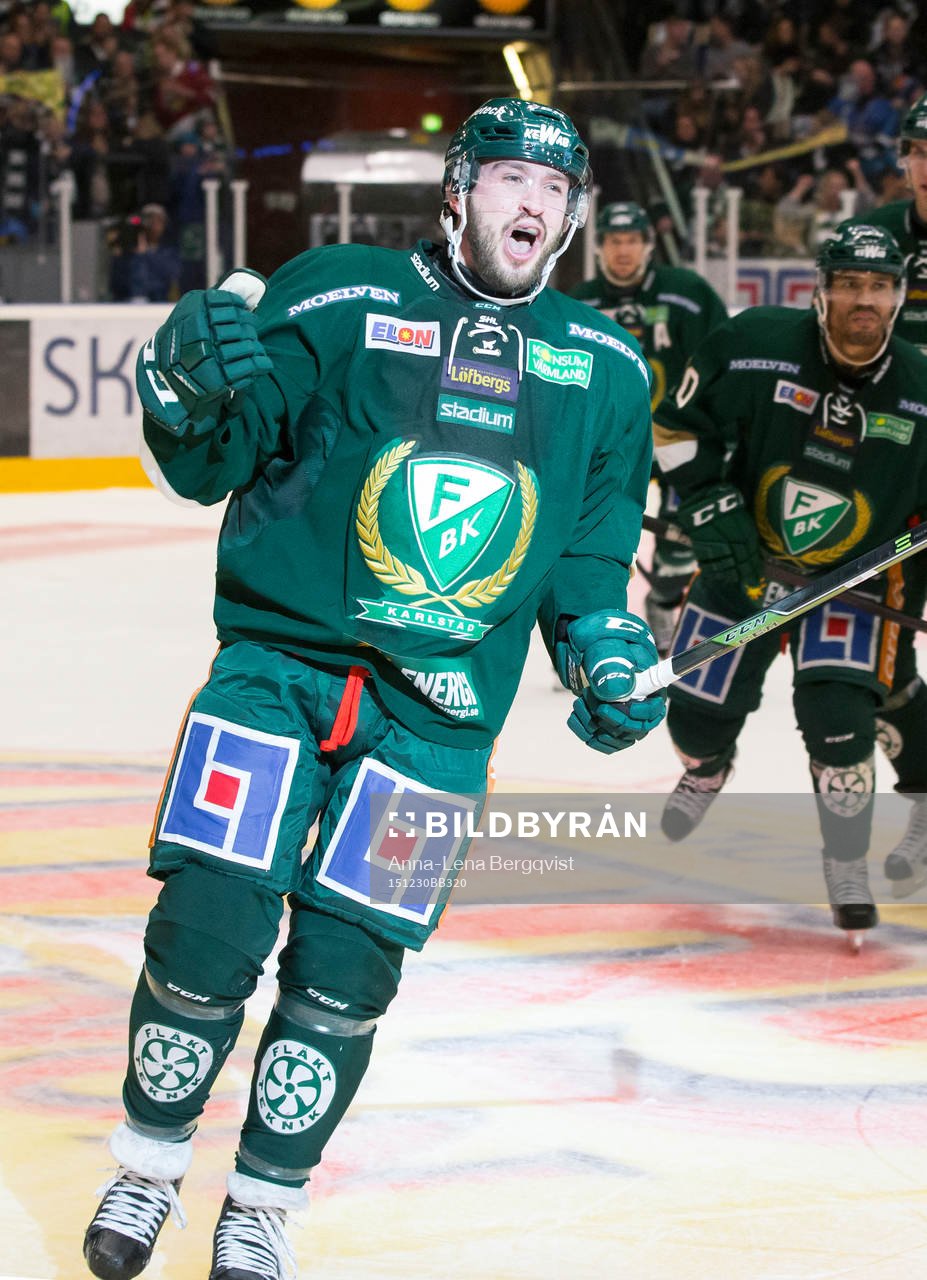 Färjestads Travis Turnbull jublar