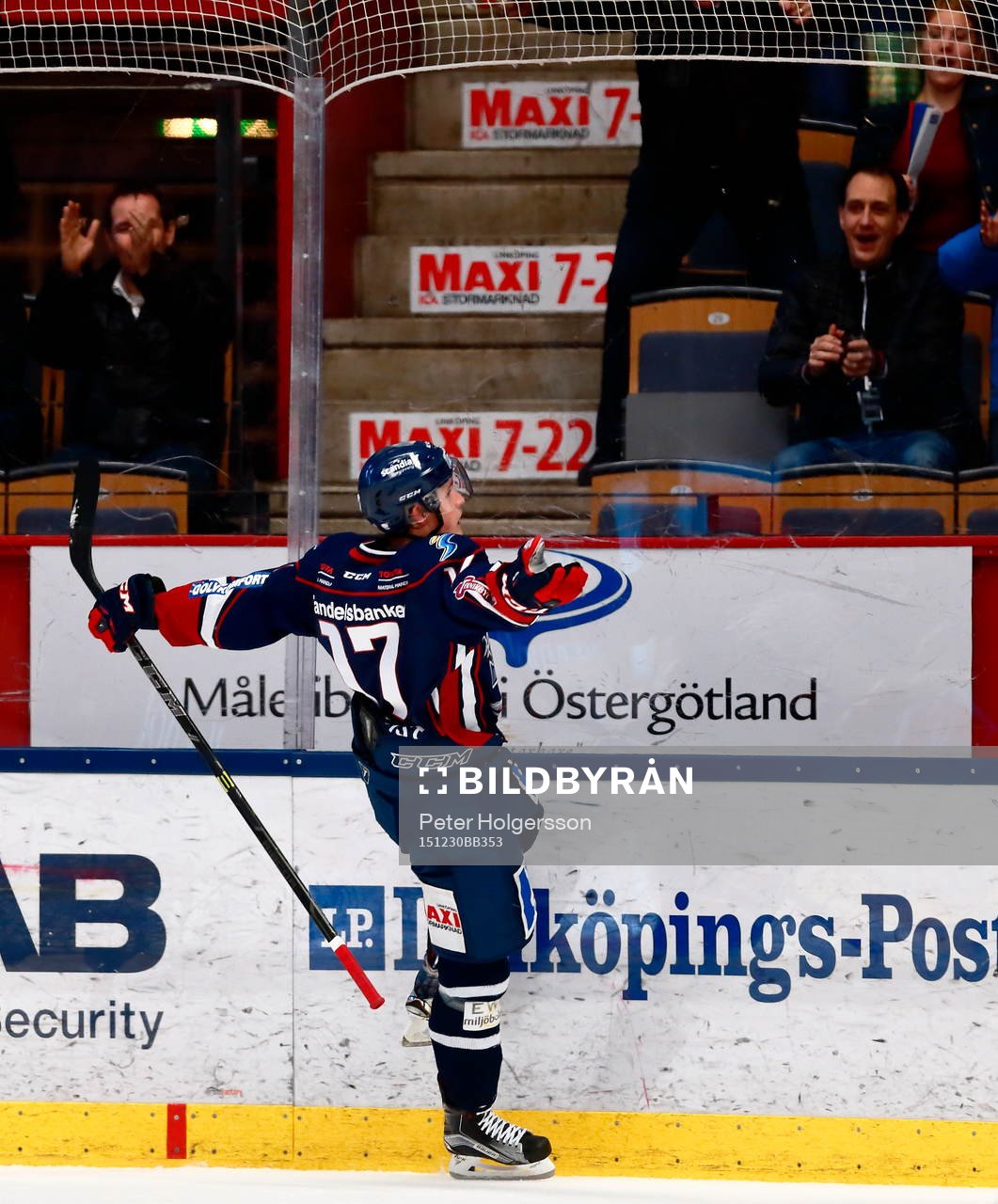 Linköpings Henrik Törnqvist jublar