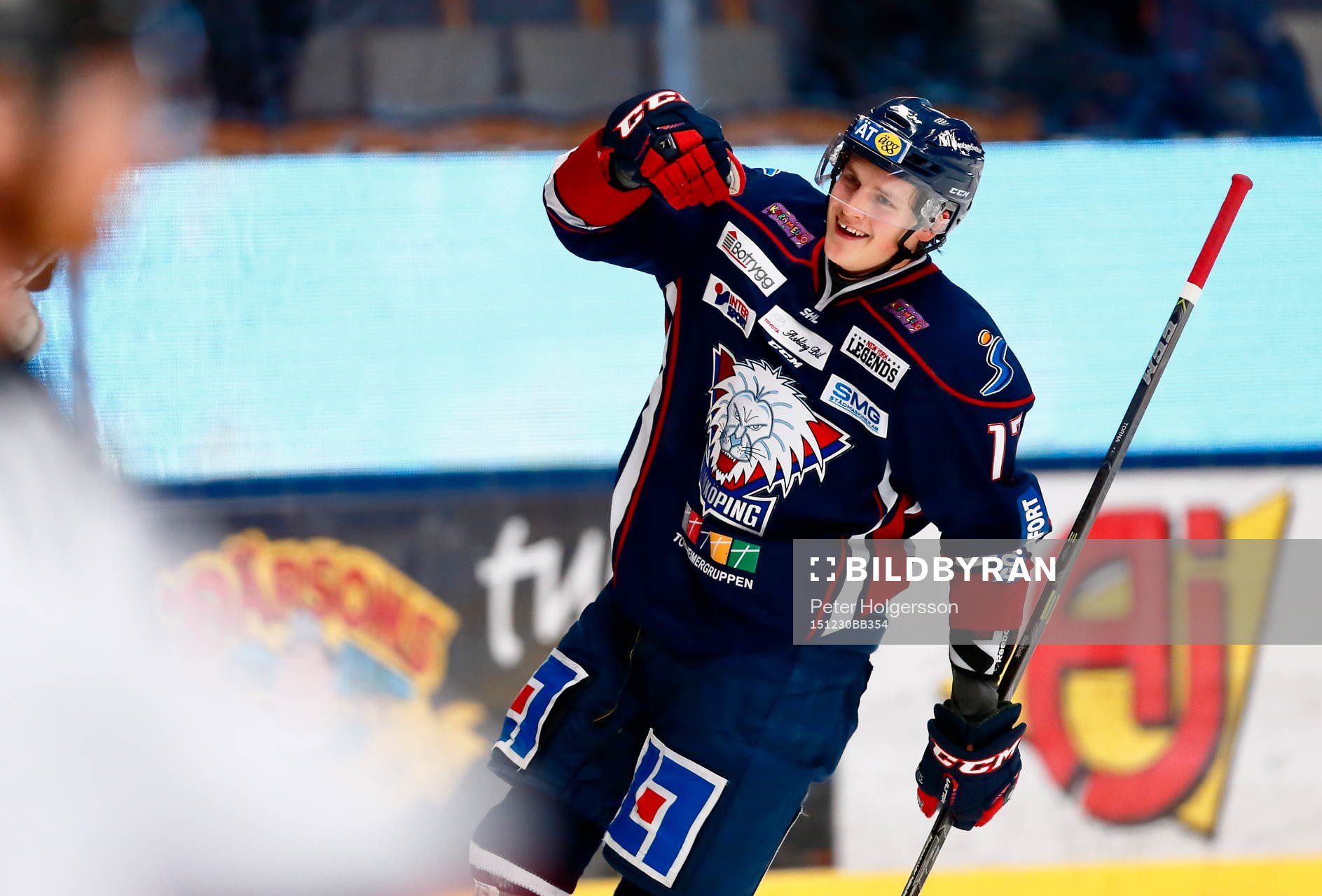 Linköpings Henrik Törnqvist jublar