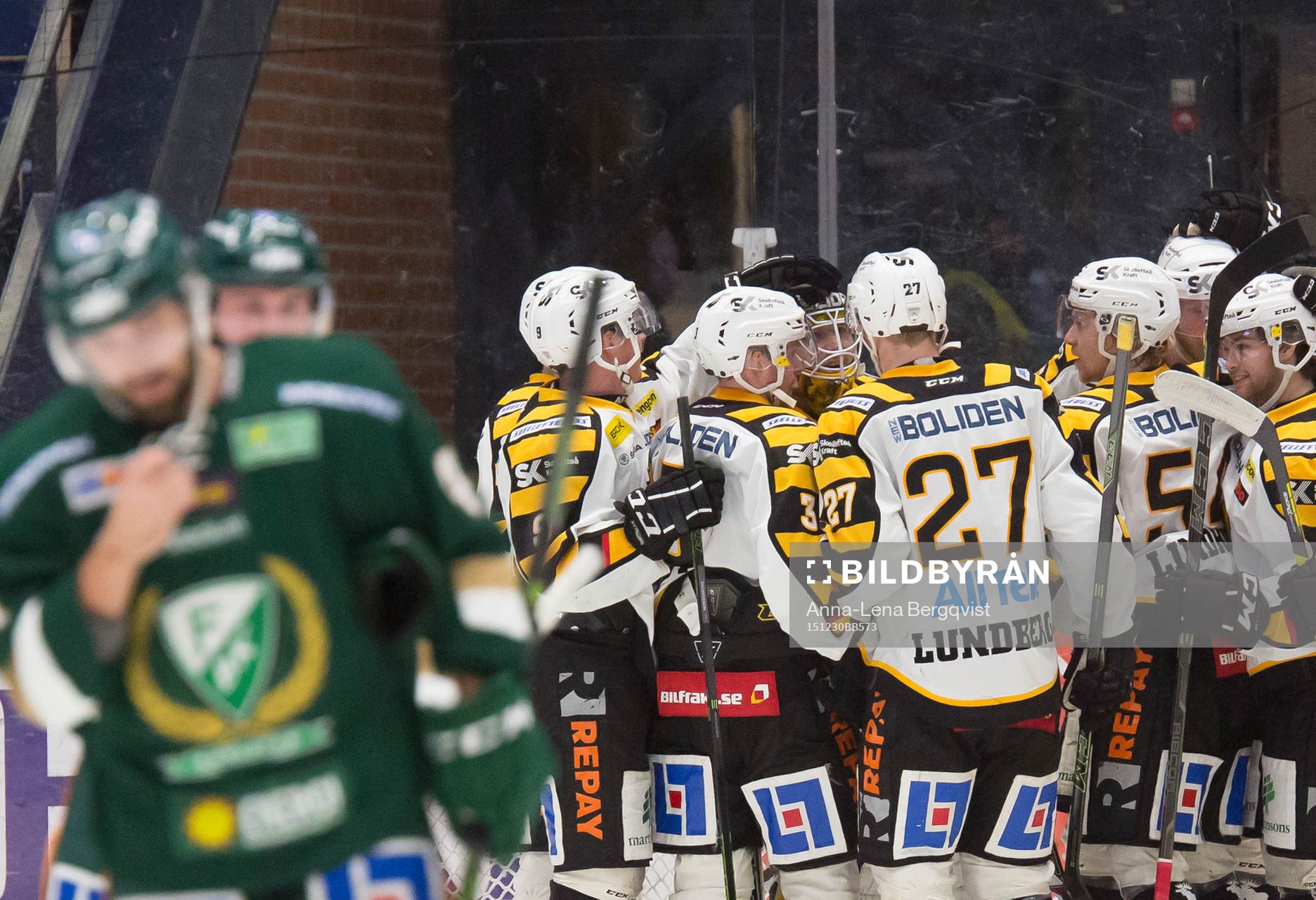 Skellefteås spelare jublar