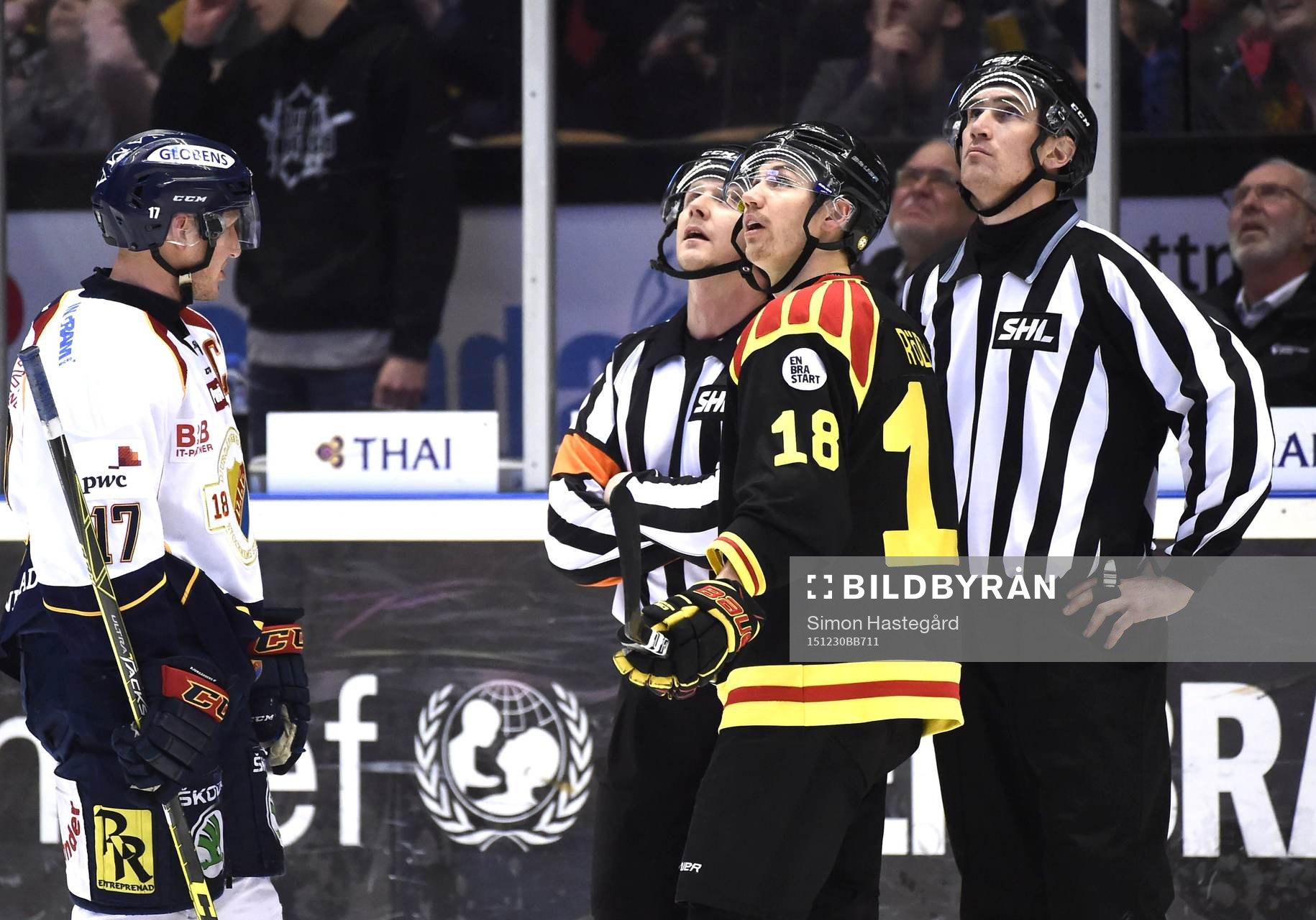 Djurgårdens Henrik Eriksson och Brynäs Anton Rödin