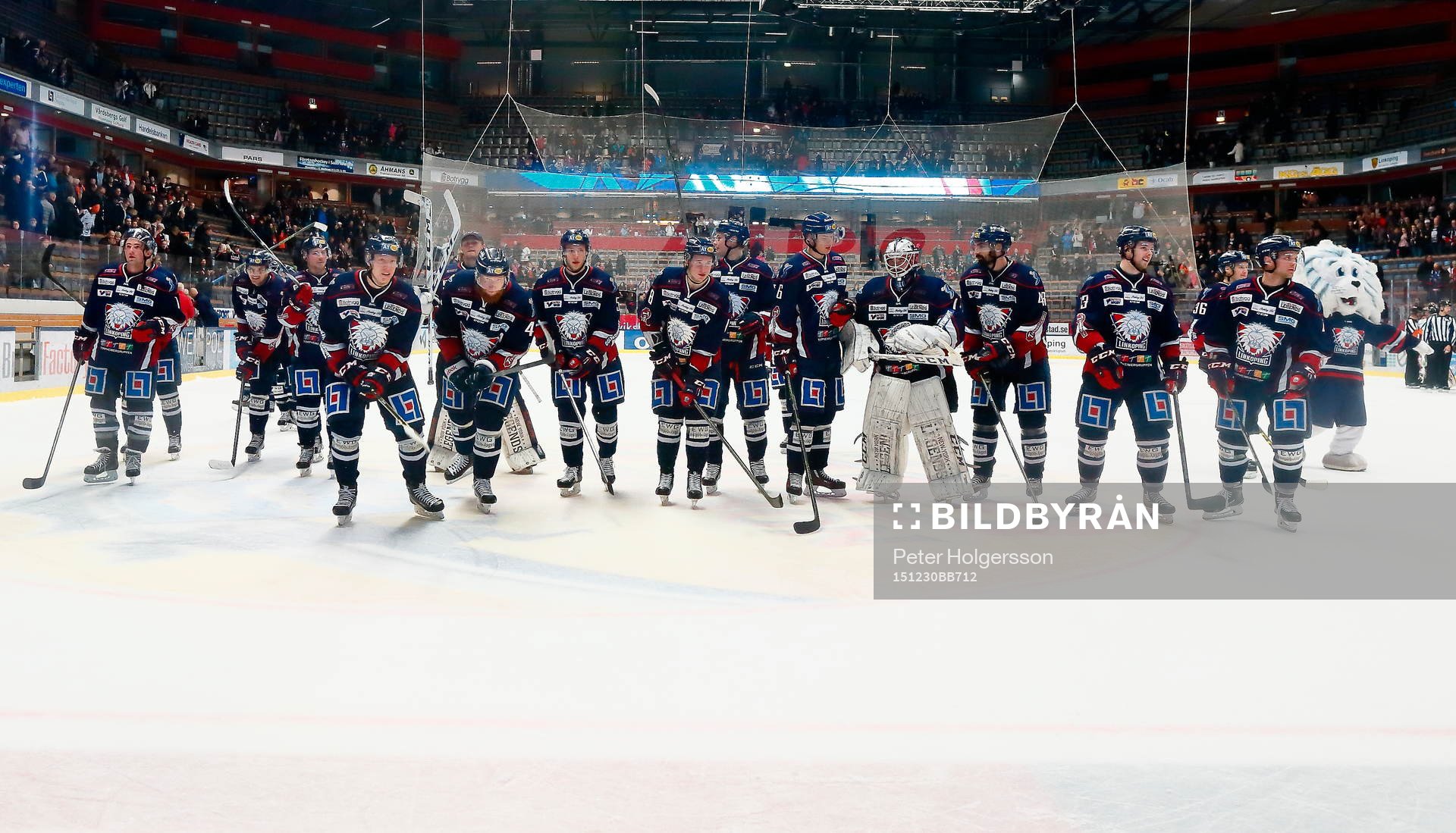 Linköpings spelare jublar
