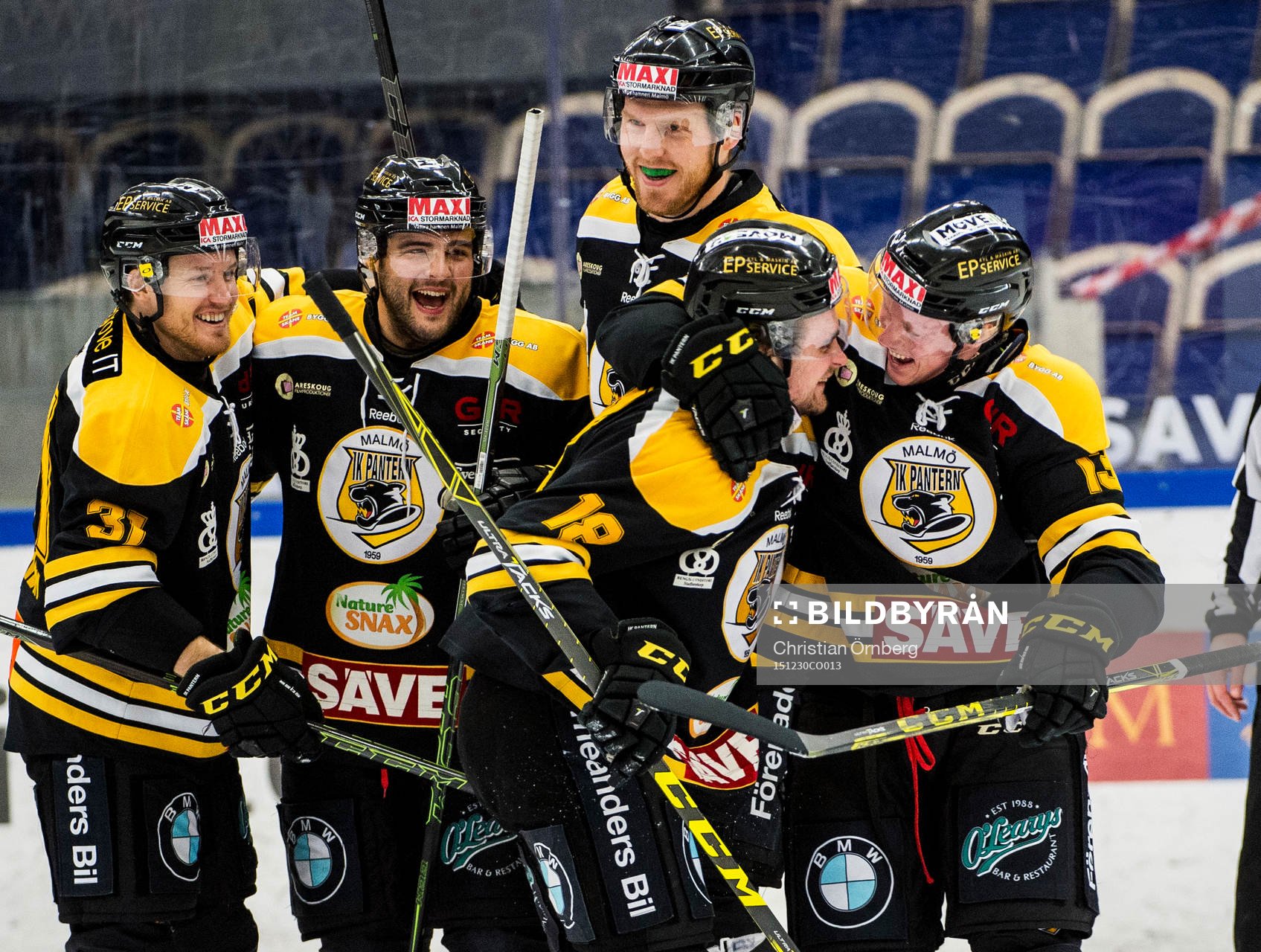 Panterns Emil Sandin, Johan Molldén, Patrik Magnusson,