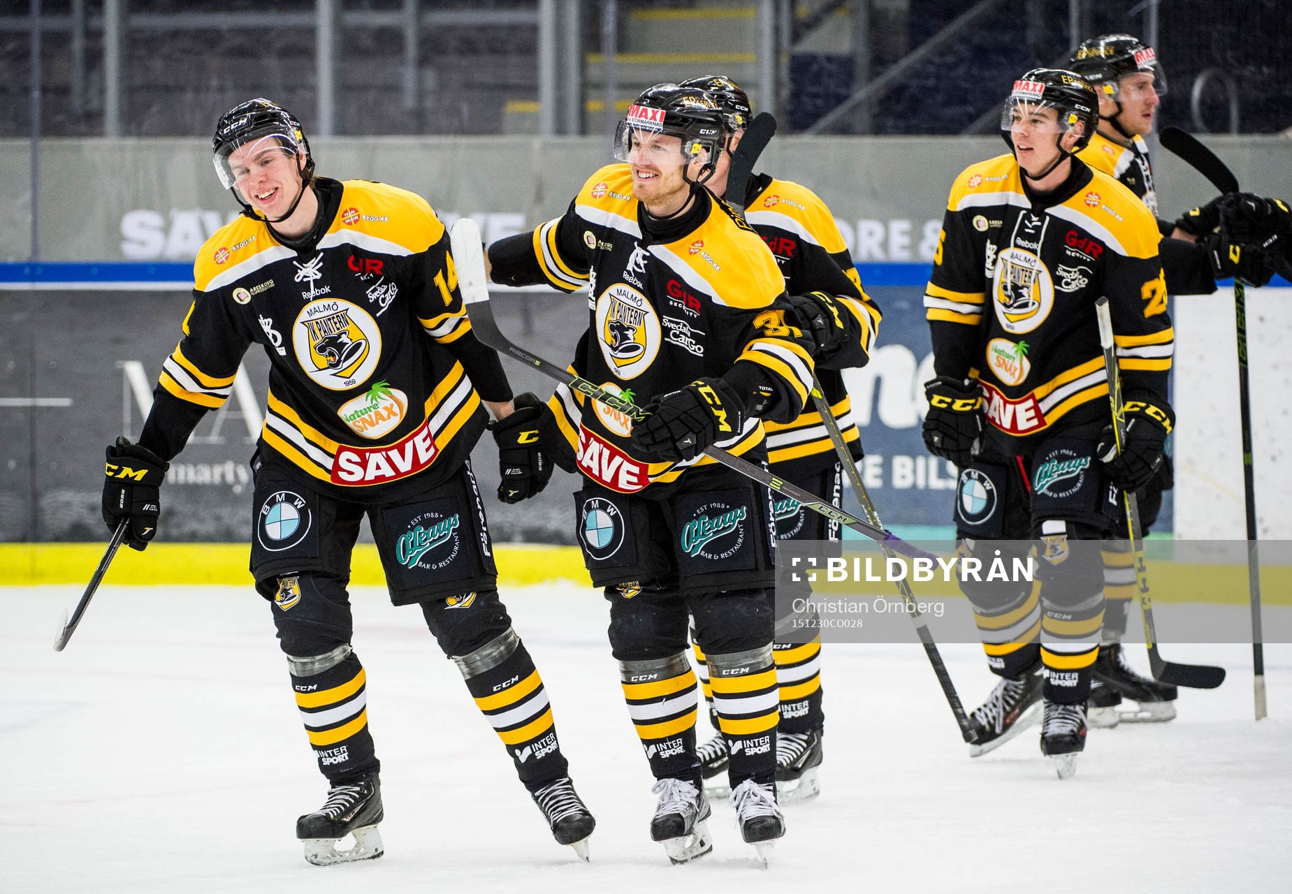 Panterns Tobias Strandberg, Emil Sandin och Patrik Blomberg