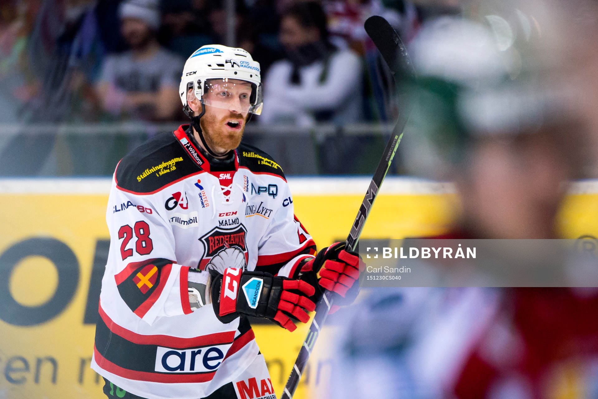 Malmö Redhawks Jens Olsson jublar