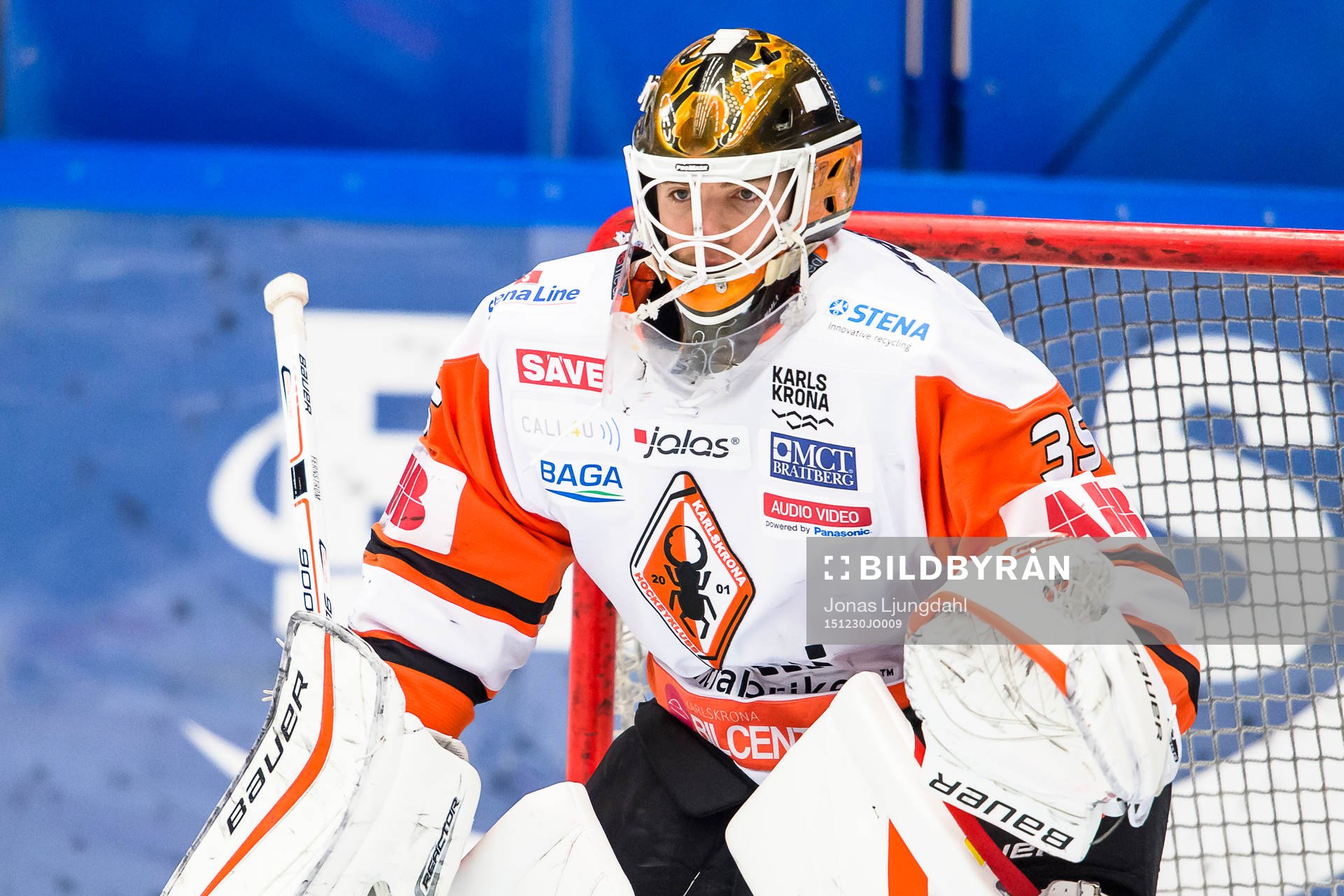 Karlskronas målvakt Linus Fernström