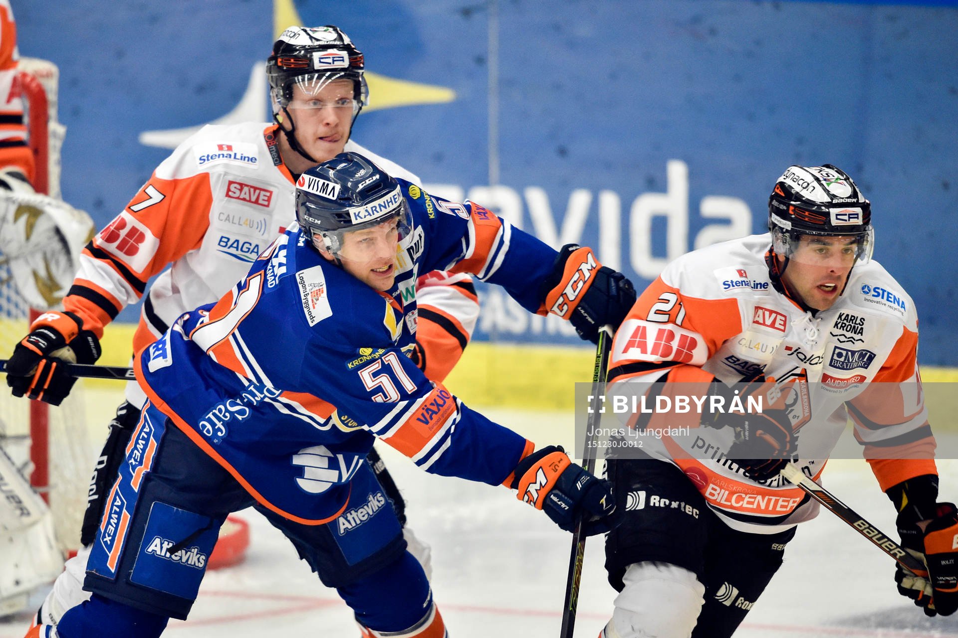 Växjös Joey Crabb och Karlskronas Riley Holzapfel