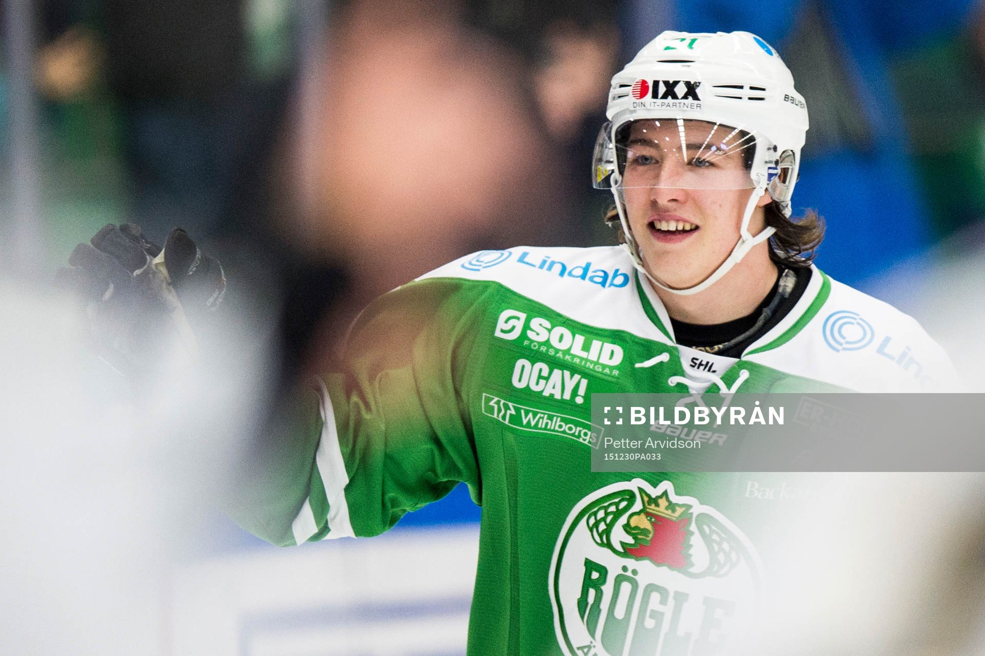 Rögles Alexander Lunsjö jublar
