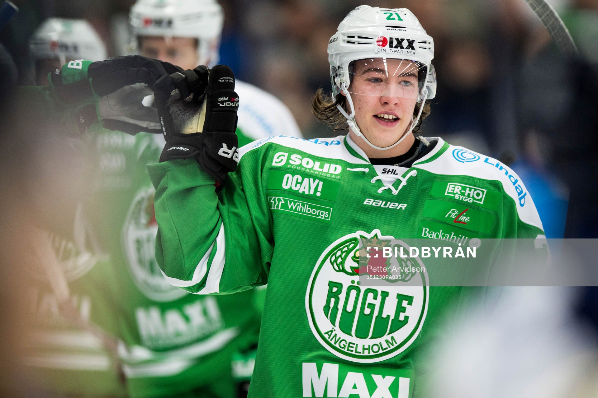 Rögles Alexander Lunsjö jublar